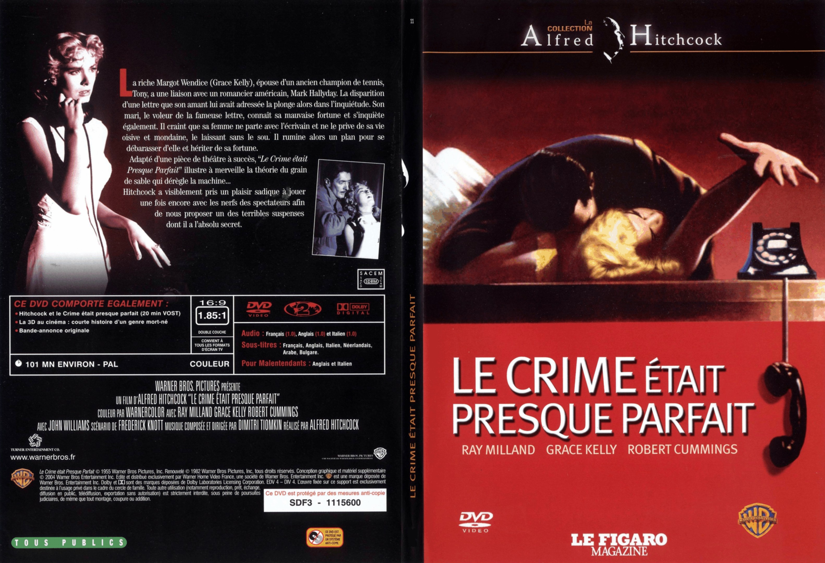Jaquette DVD Le crime tait presque parfait - SLIM