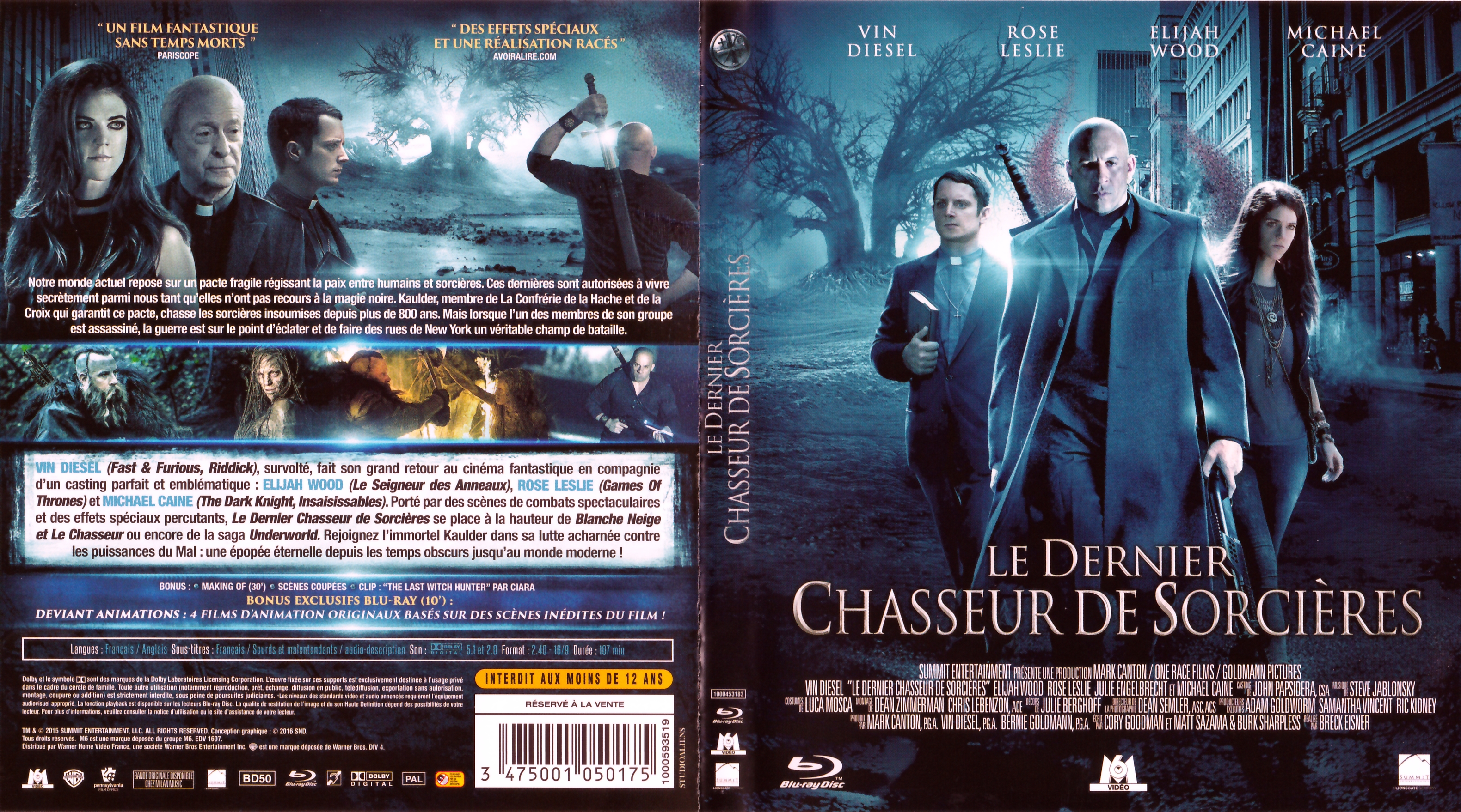 Jaquette DVD Le dernier chasseur de sorcires (BLU-RAY)