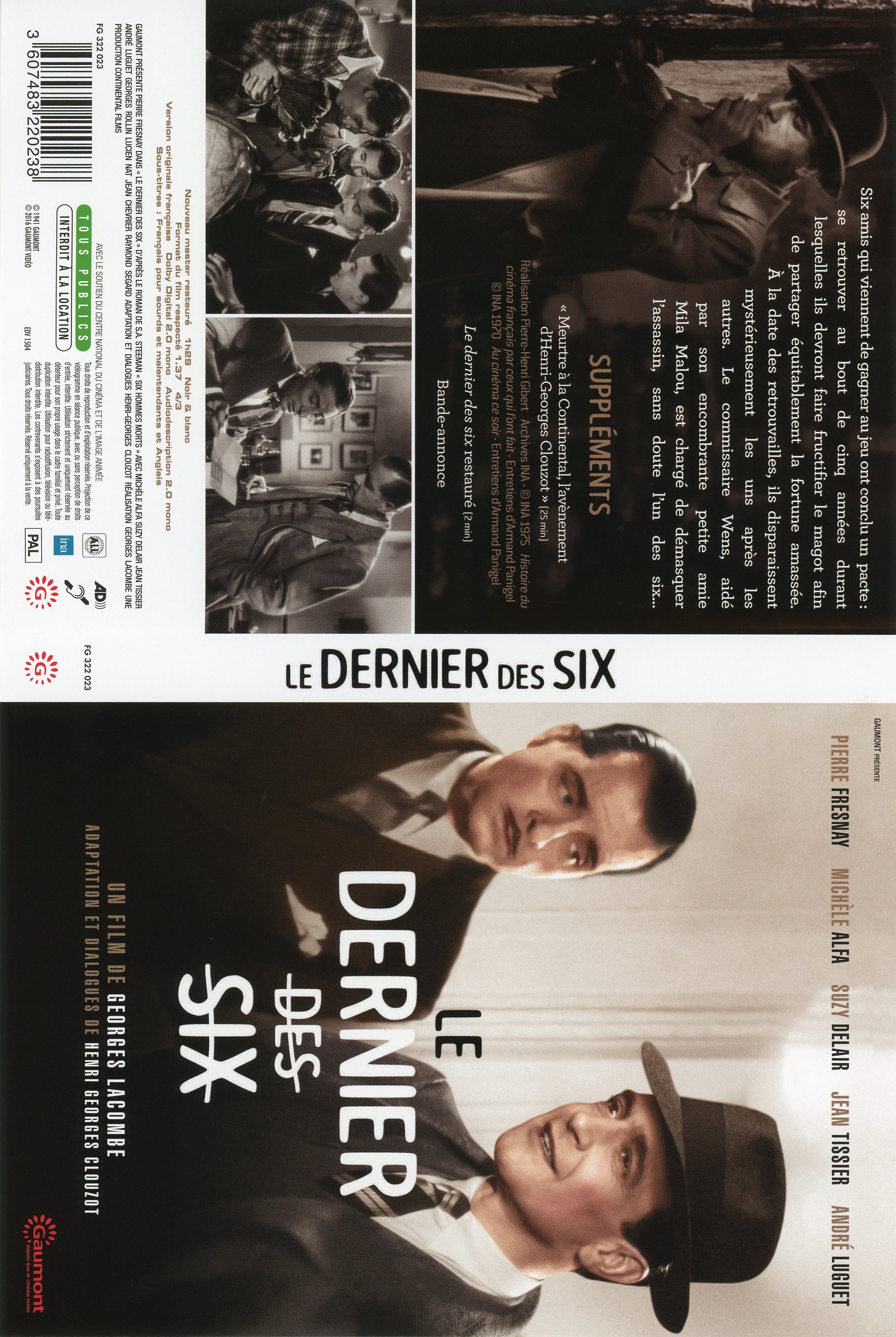 Jaquette DVD Le dernier des six