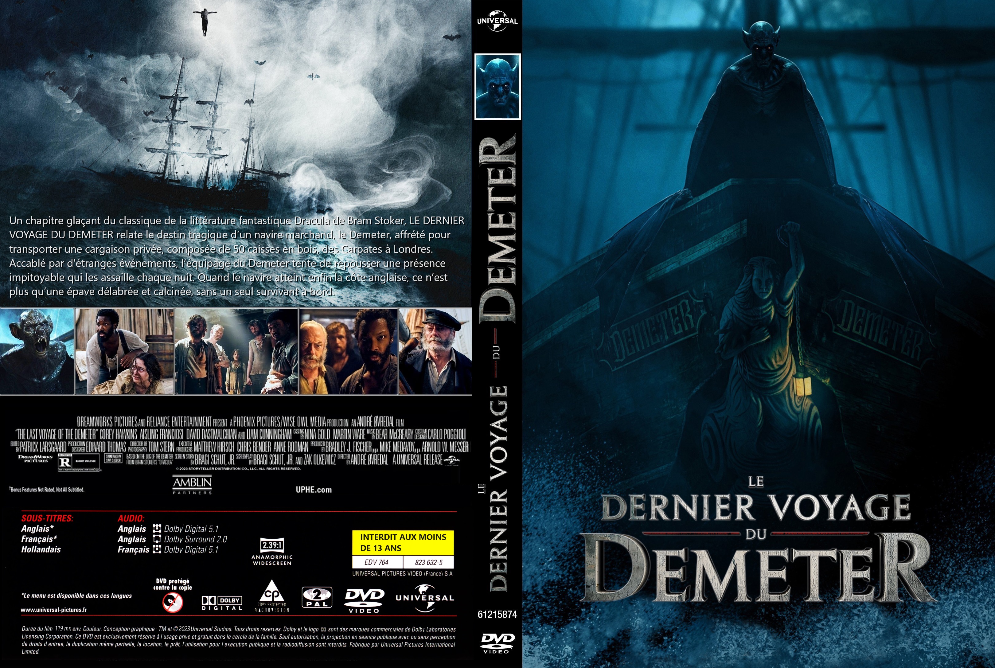 Jaquette DVD Le dernier voyage du Demeter custom v1