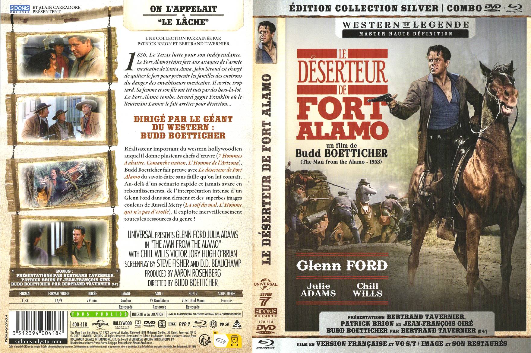 Jaquette DVD Le dserteur de Fort Alamo (BLU-RAY)