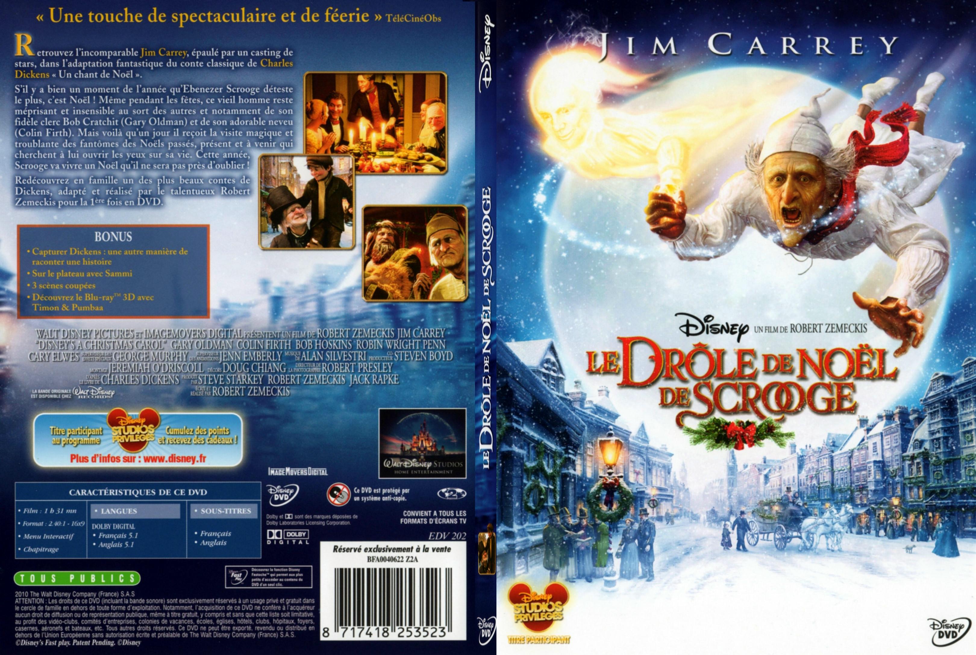 Jaquette DVD de Le drole de Noel de Scrooge - SLIM - Cinéma Passion