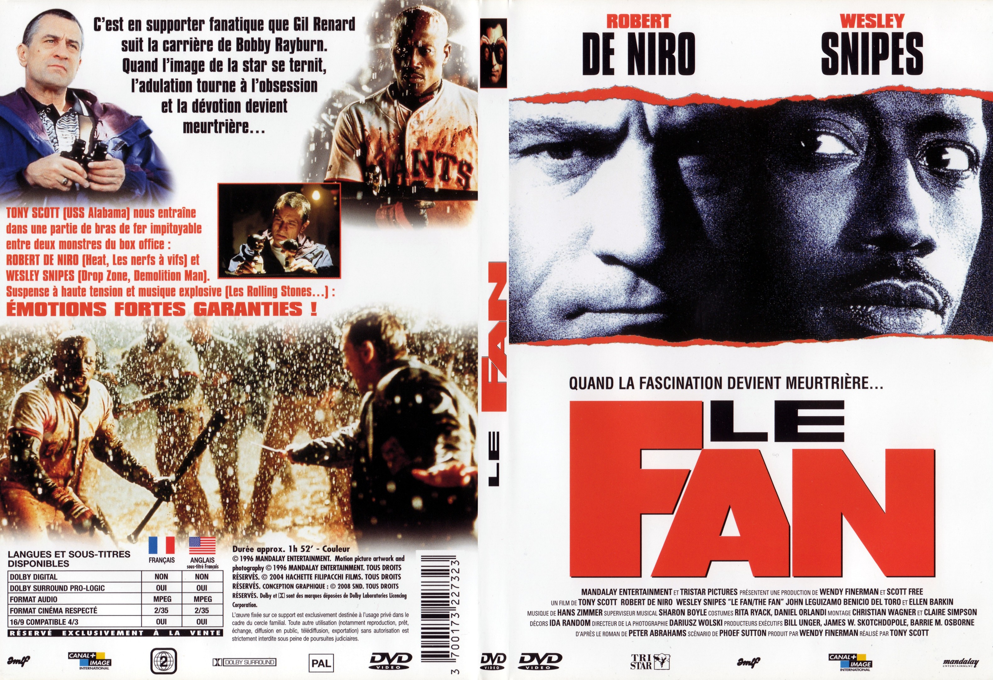 Jaquette DVD Le fan - SLIM