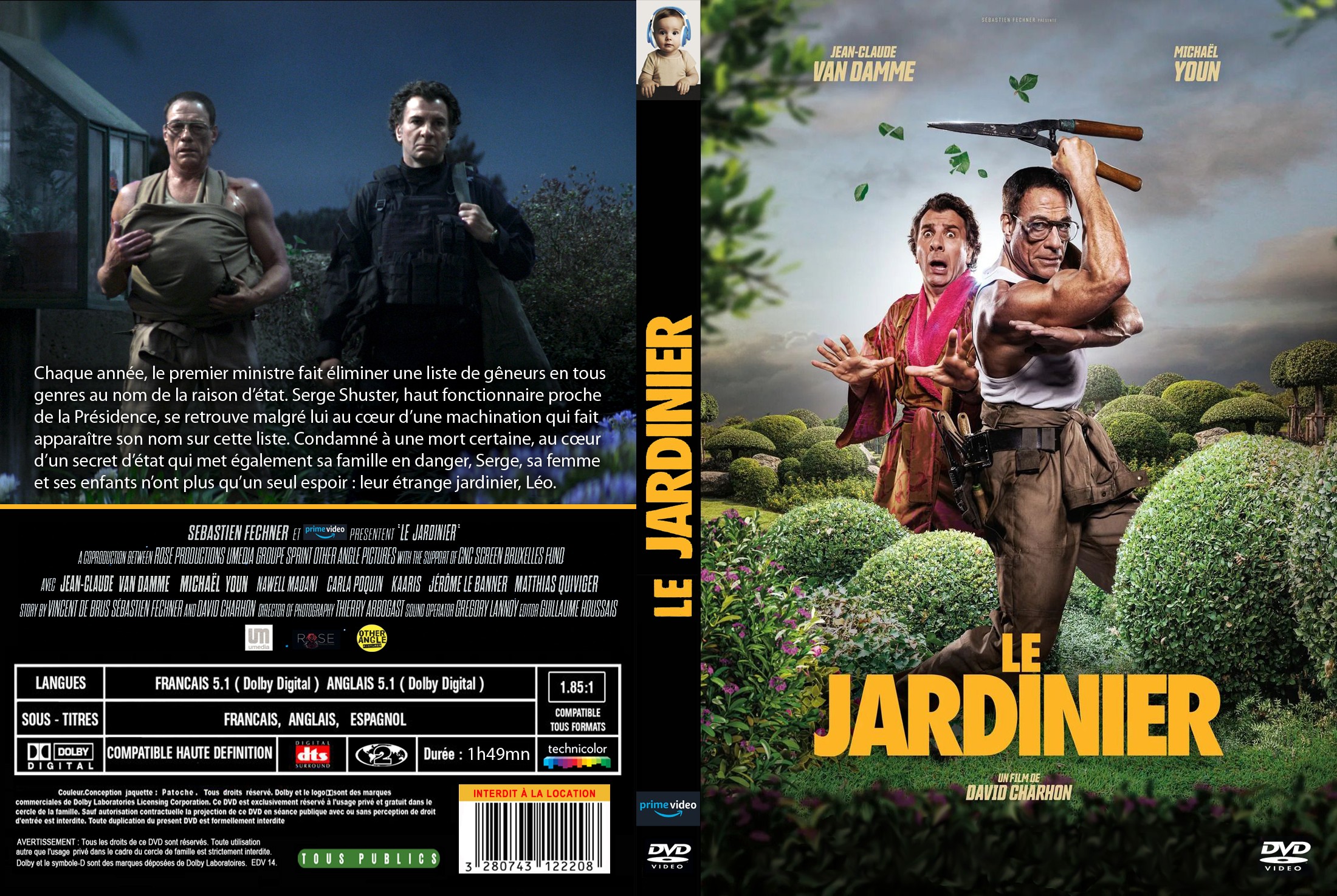 Jaquette DVD Le jardinier custom