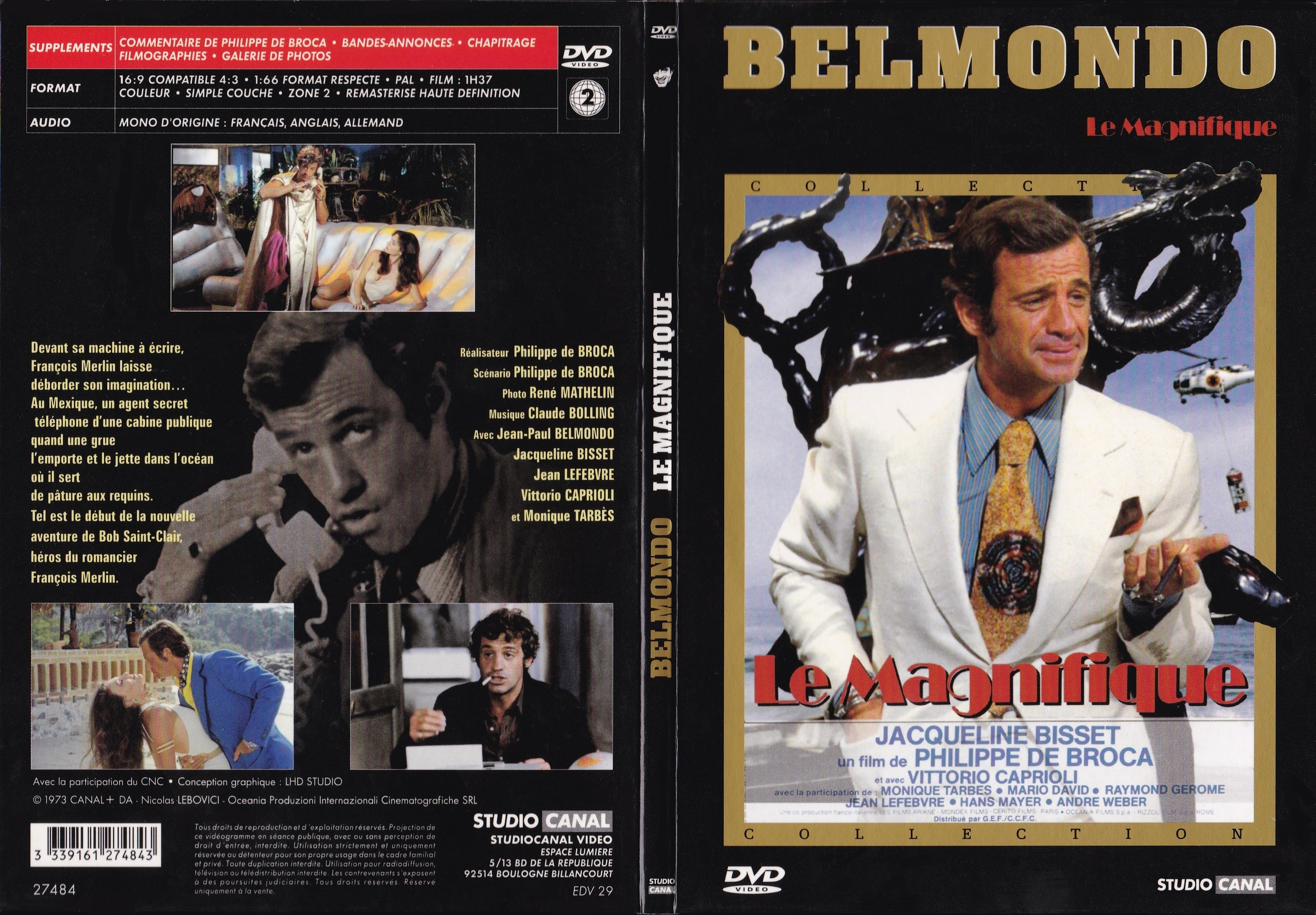 Jaquette DVD Le magnifique (Belmondo) v4