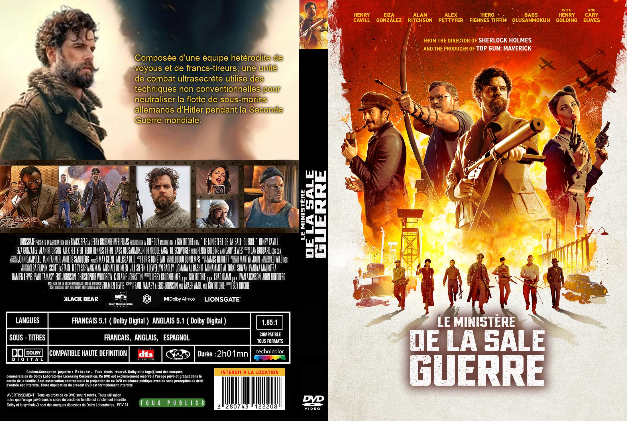 Jaquette DVD Le ministre de la sale guerre custom