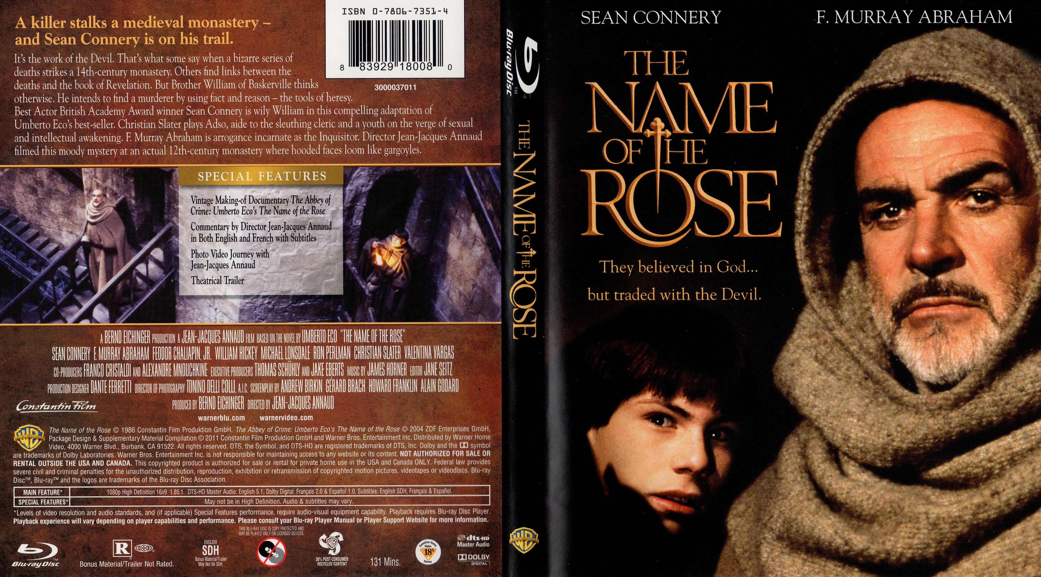 DVD coffret LE NOM DE LA ROSE (épisodes 1 à 8)