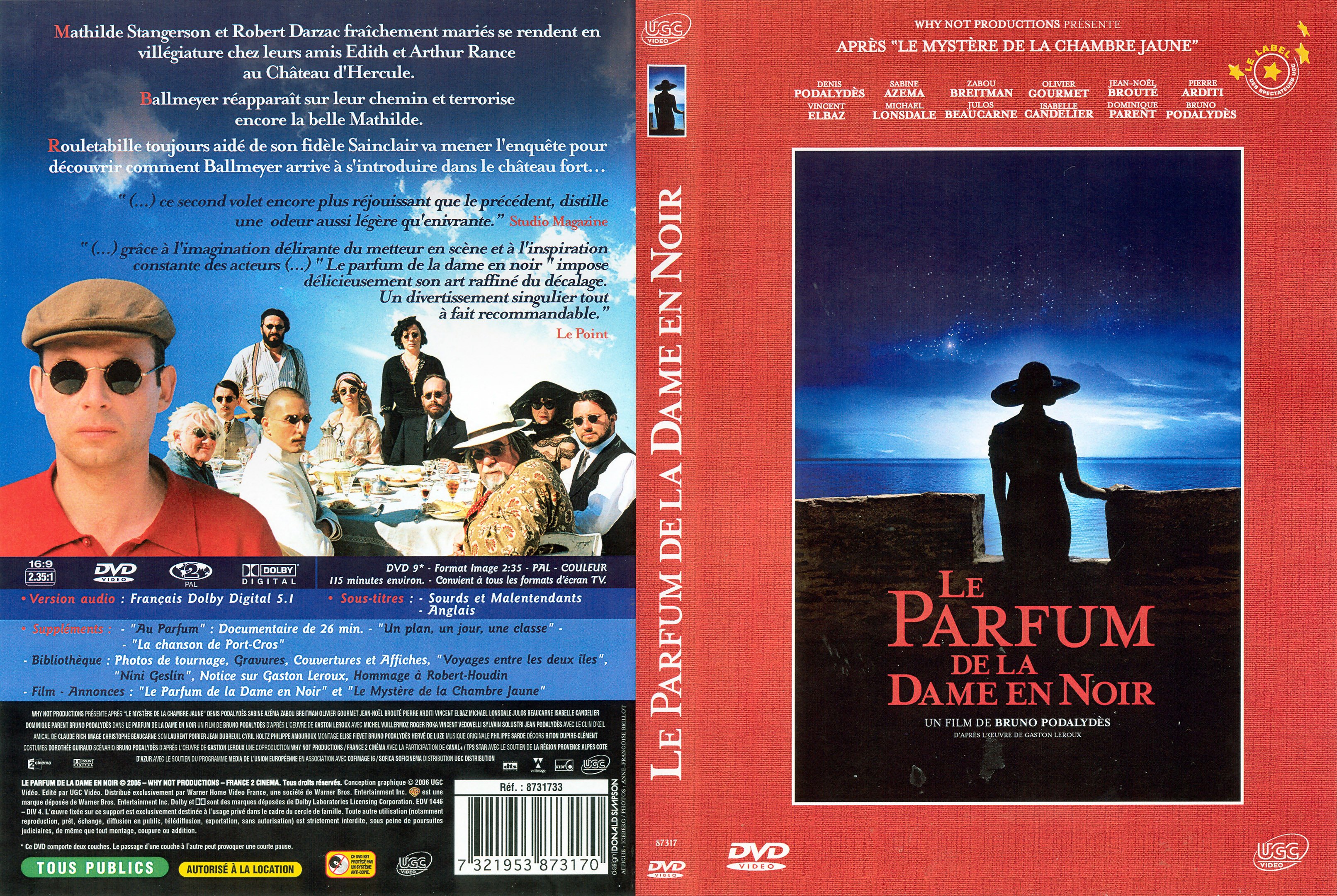 Jaquette DVD de Le parfum de la dame en noir Cinéma Passion