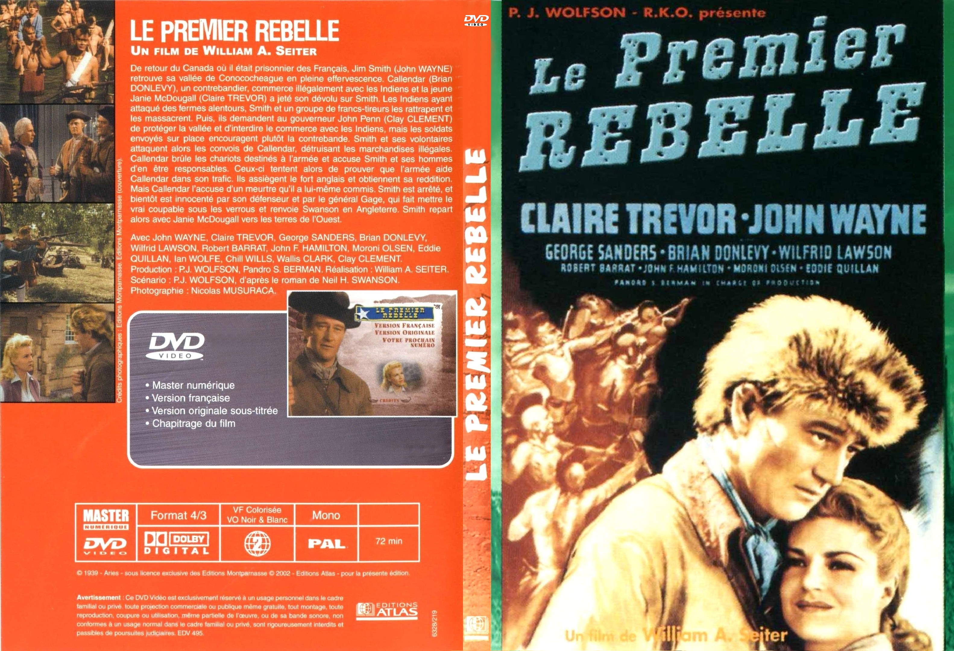 Jaquette DVD Le premier rebelle custom - SLIM