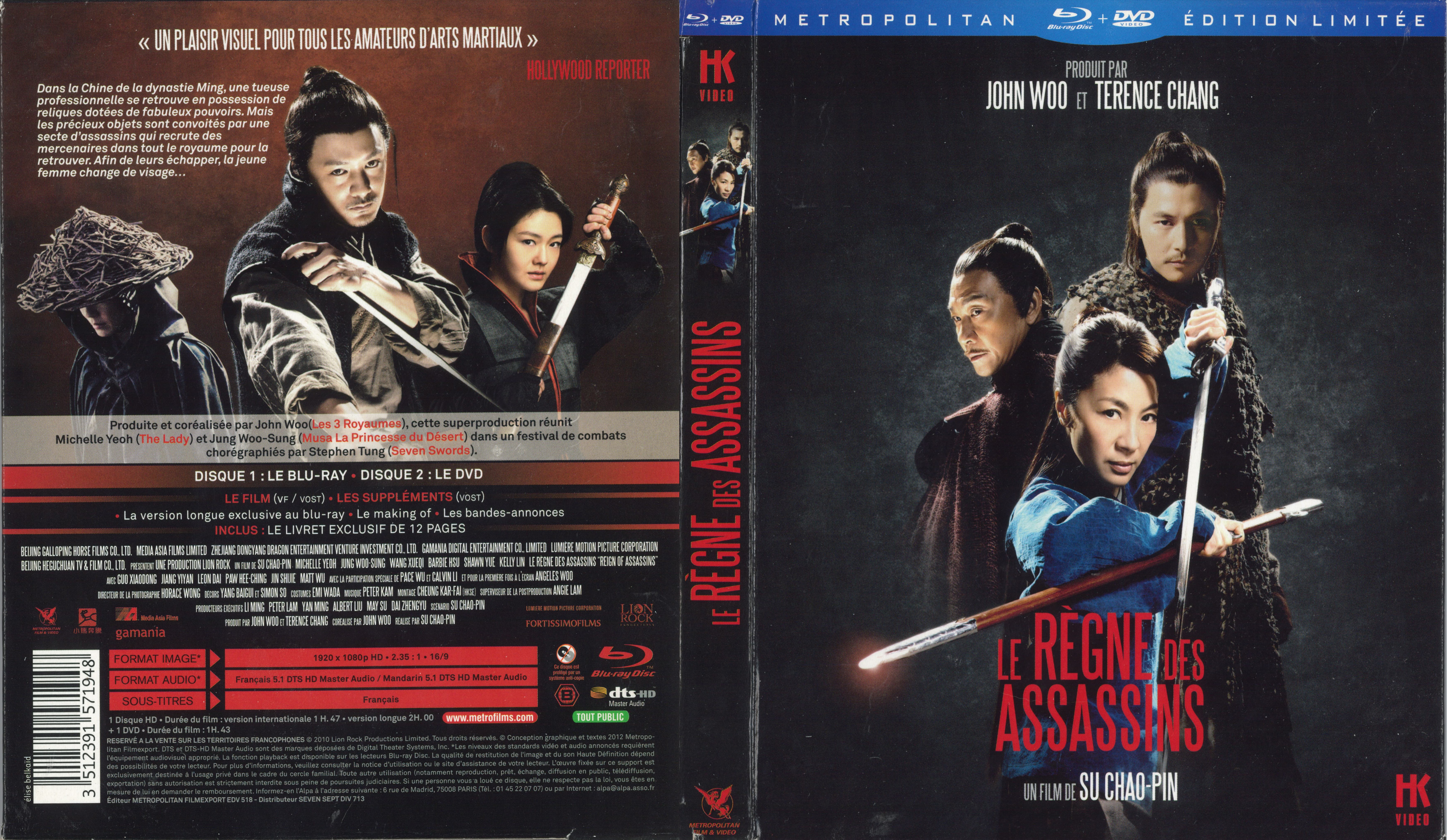 Jaquette DVD Le rgne des assassins (BLU-RAY)