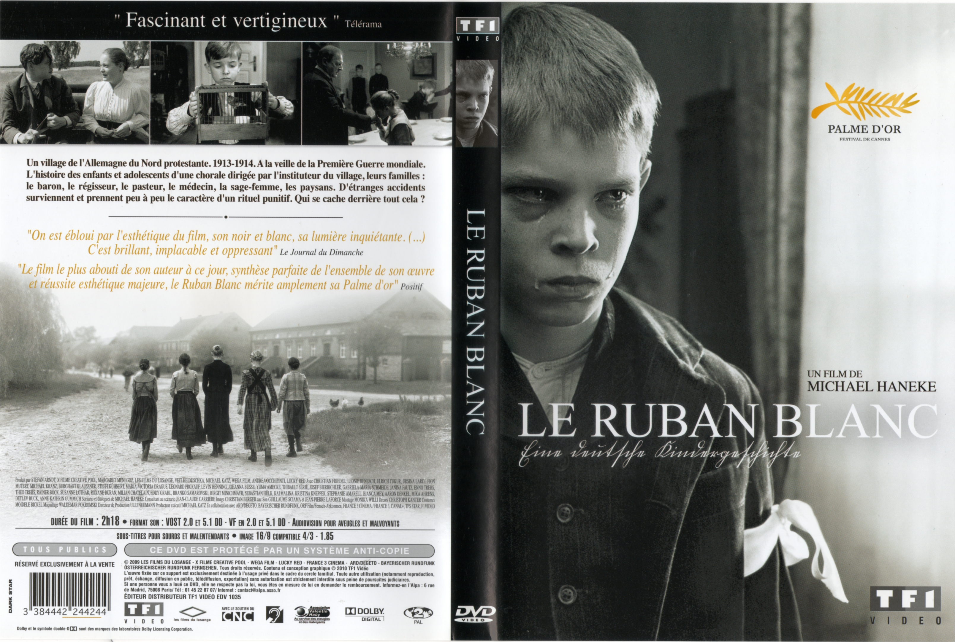 Jaquette DVD Le ruban blanc v2