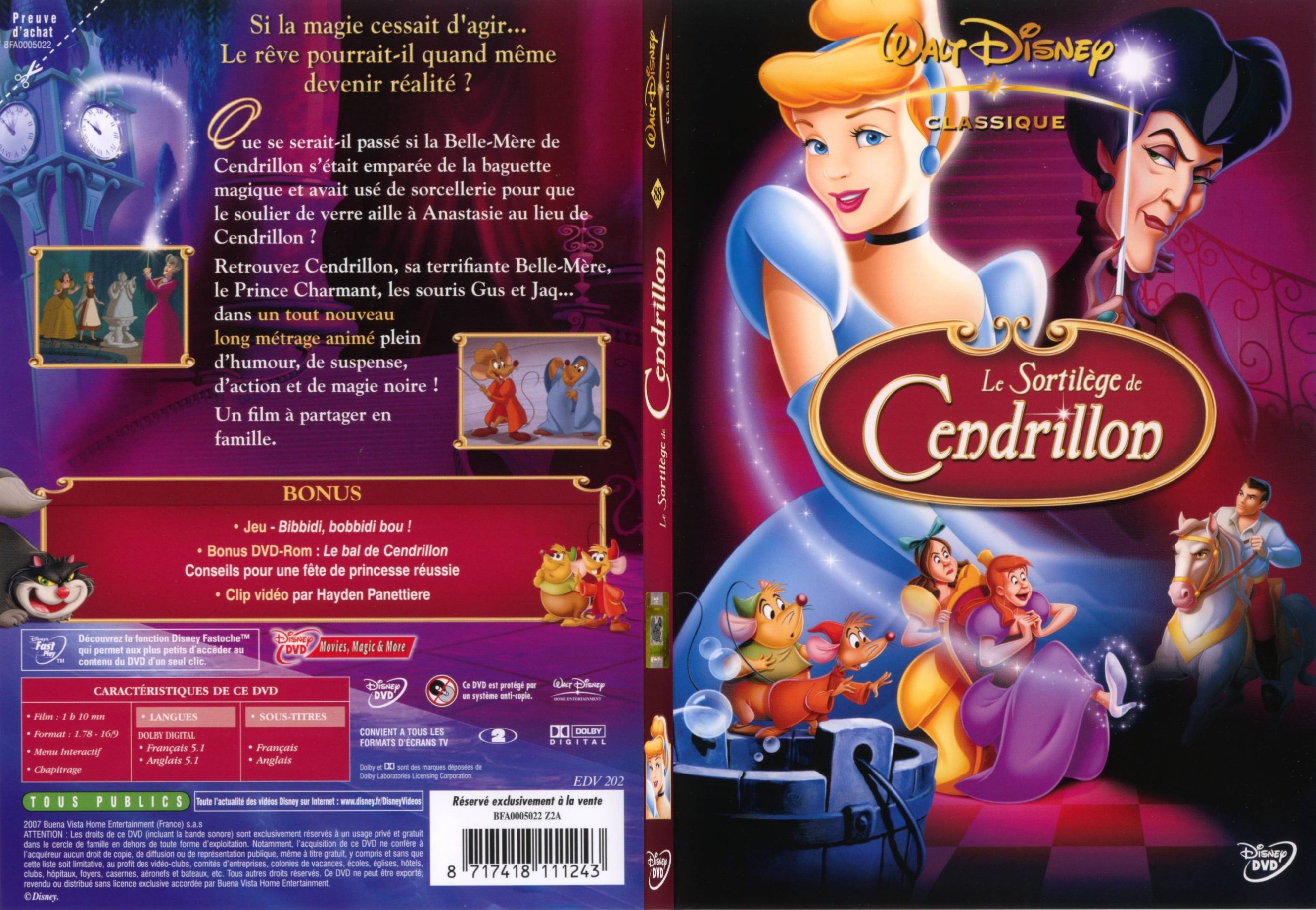  Cendrillon Et Le Sortilege De Cendrillon (coffret 3 Dvd) - DVD