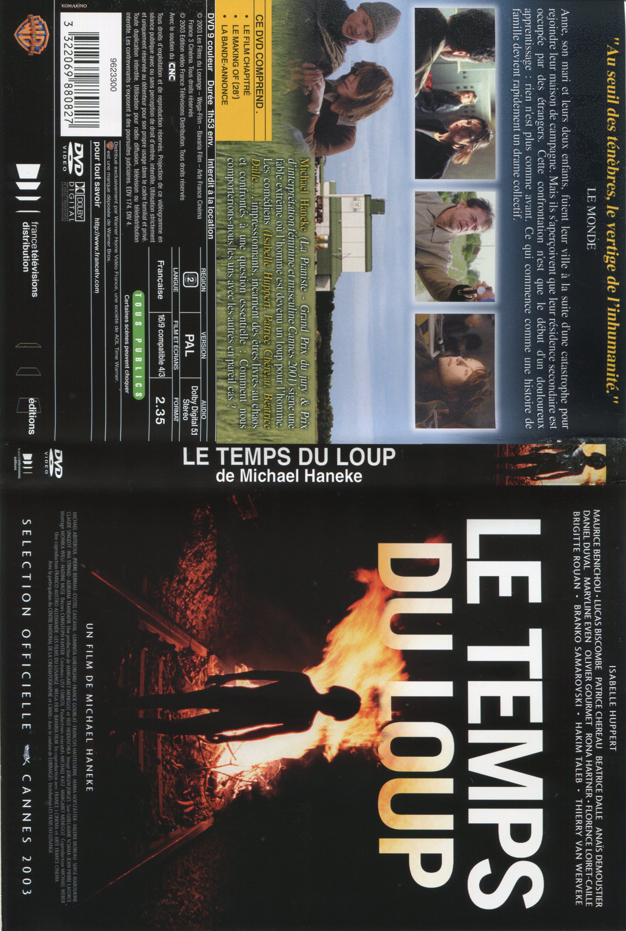 Jaquette DVD Le temps du loup