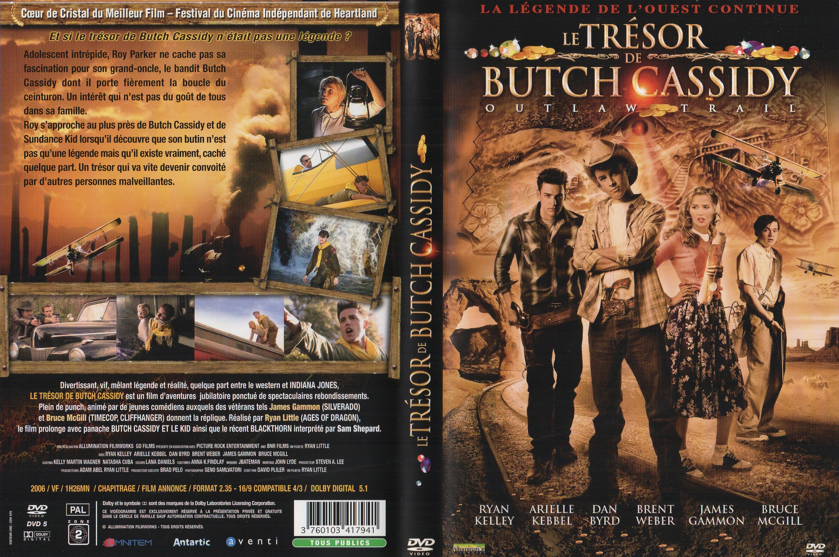 Jaquette DVD Le trsor de Butch Cassidy