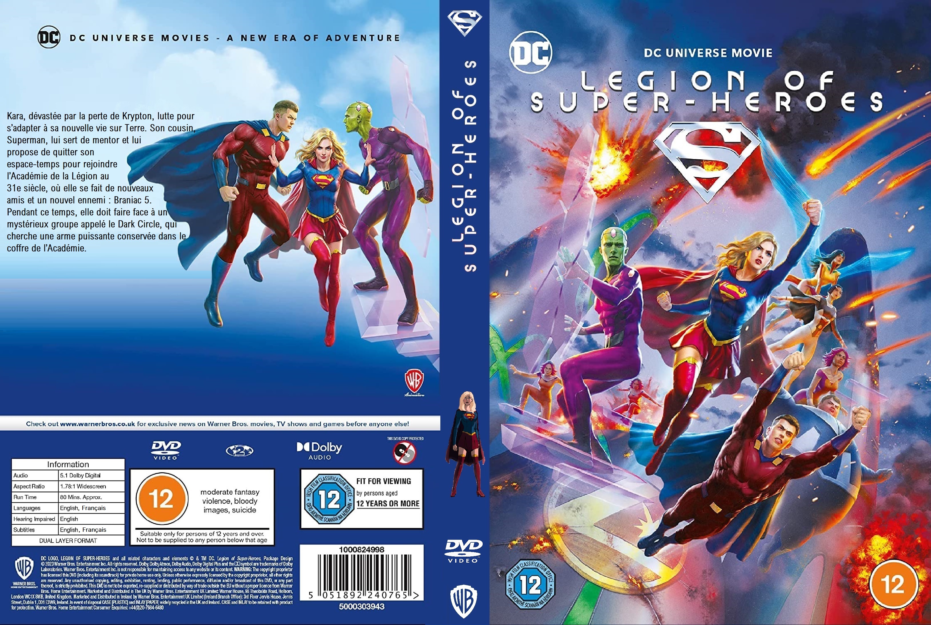 Jaquette DVD Legion of Super-Heroes custom