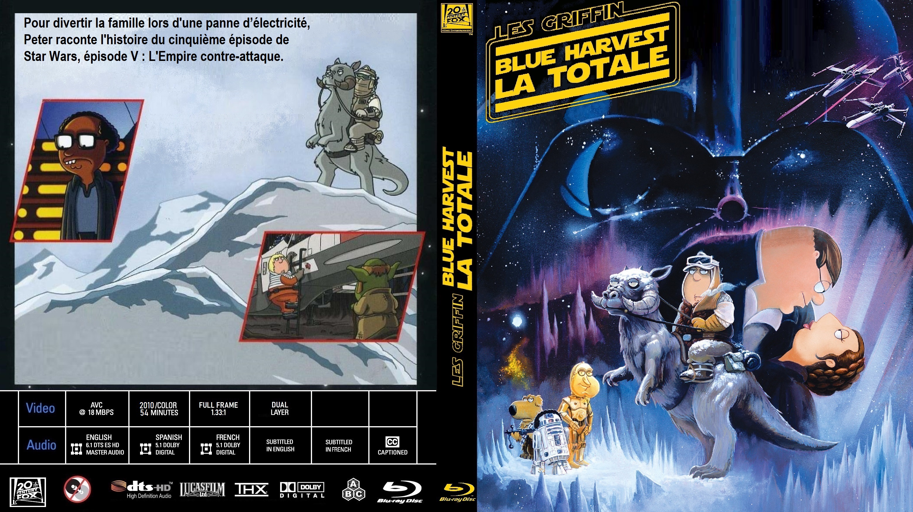 Jaquette DVD Les Griffin Blu Harvest La Totale custom (BLU-RAY)