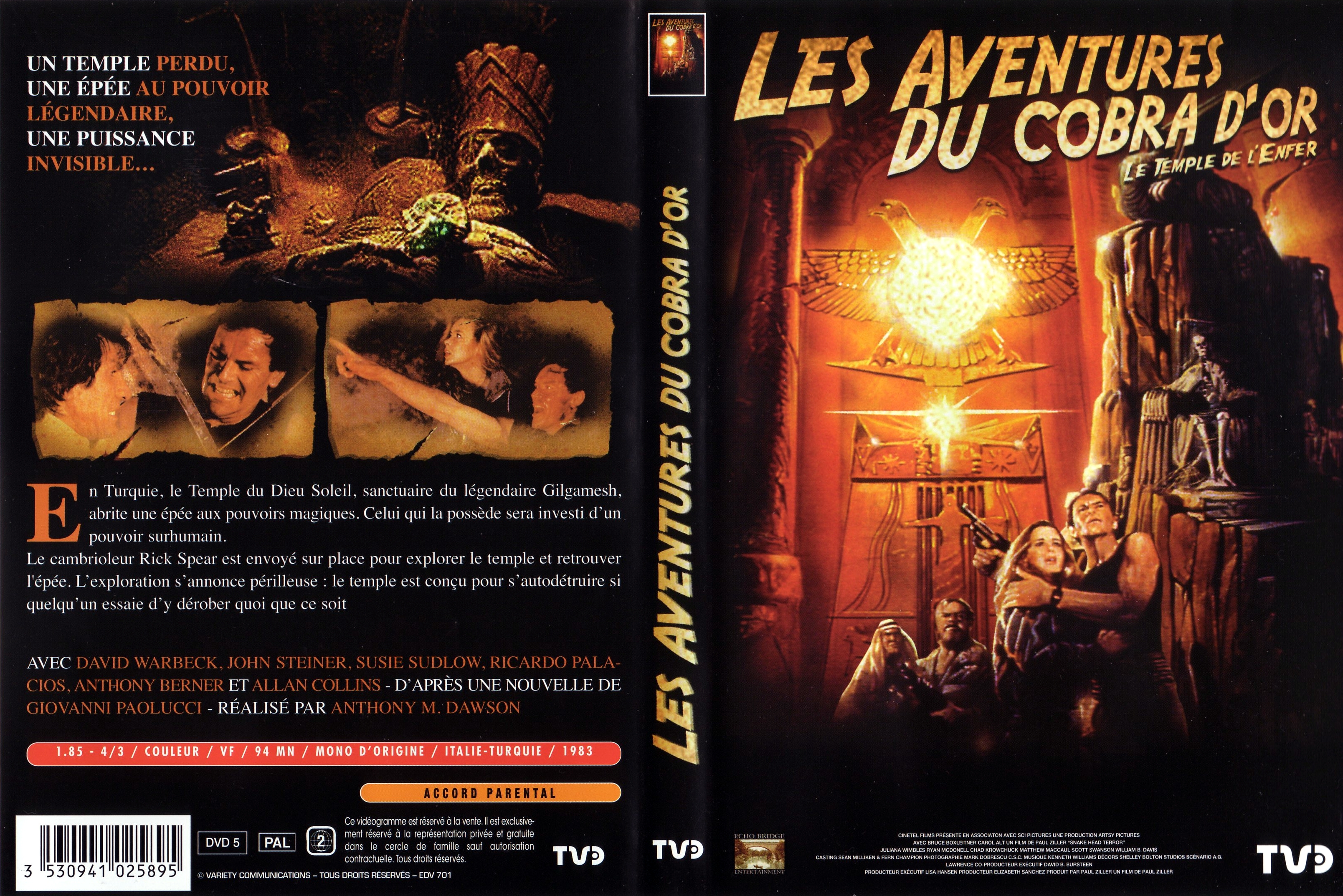 Jaquette DVD Les aventures du cobra d