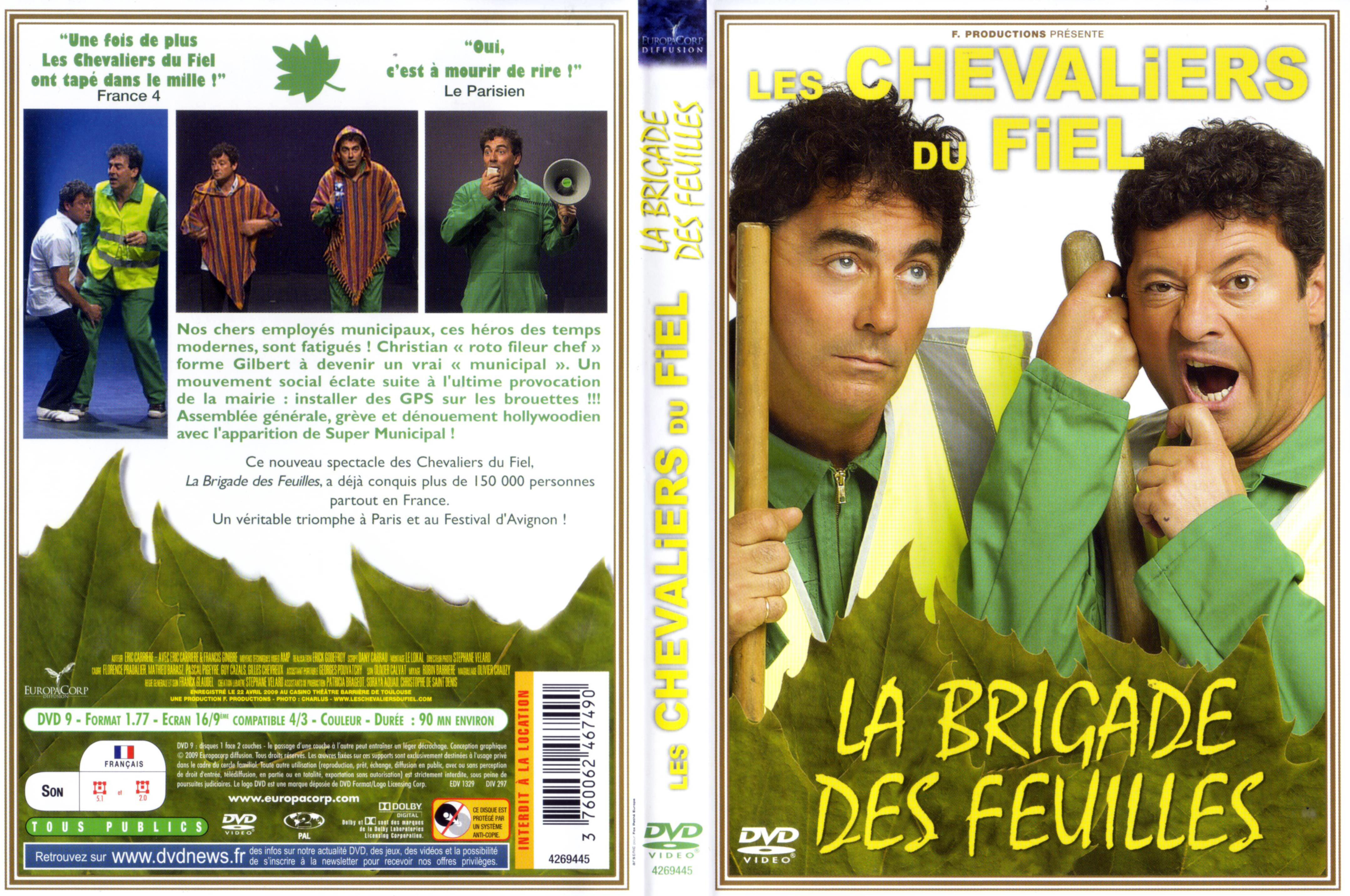 Jaquette DVD Les chevaliers du Fiel - La brigade des feuilles