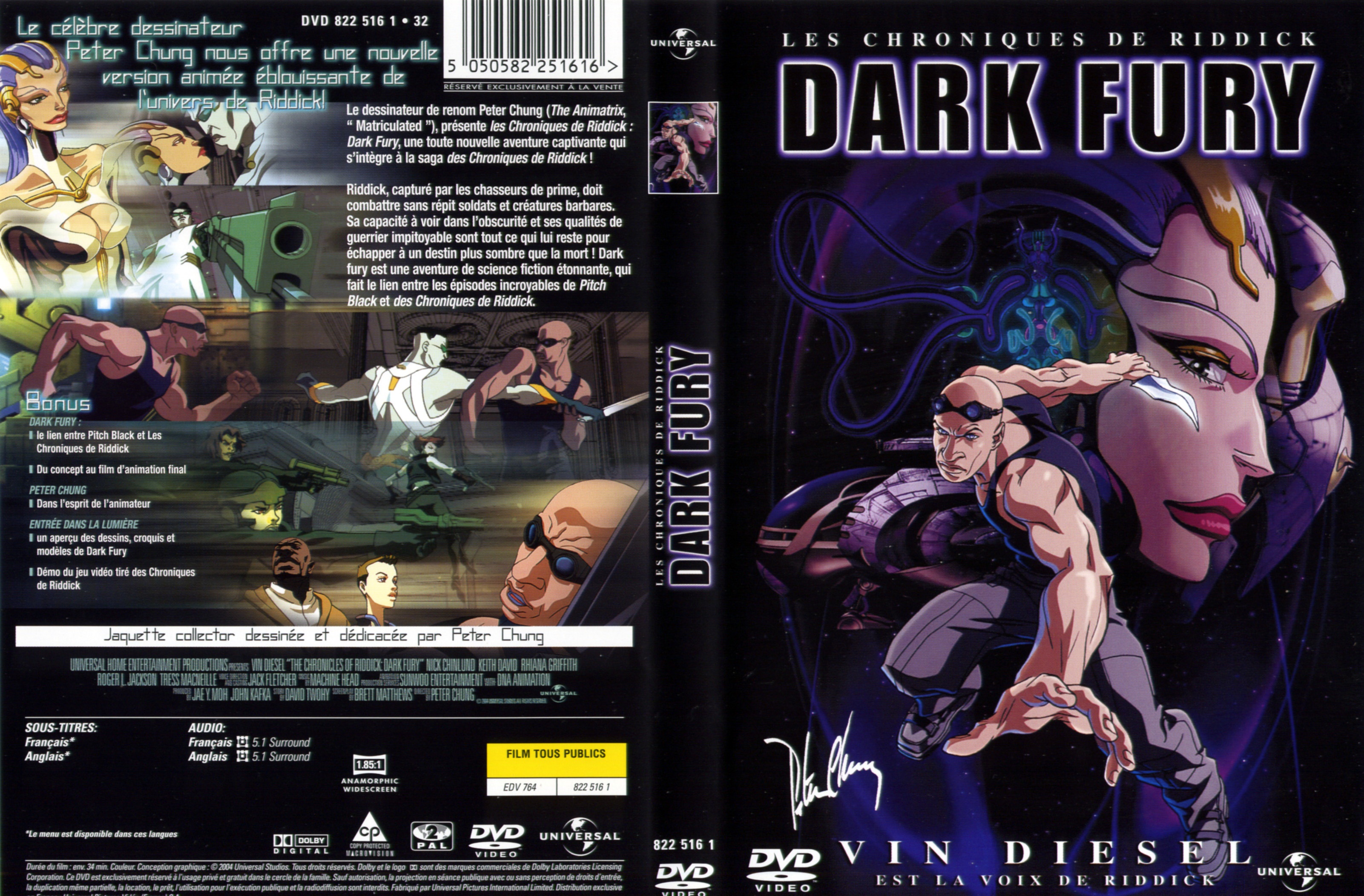 Jaquette DVD Les chroniques de Riddick Dark Fury