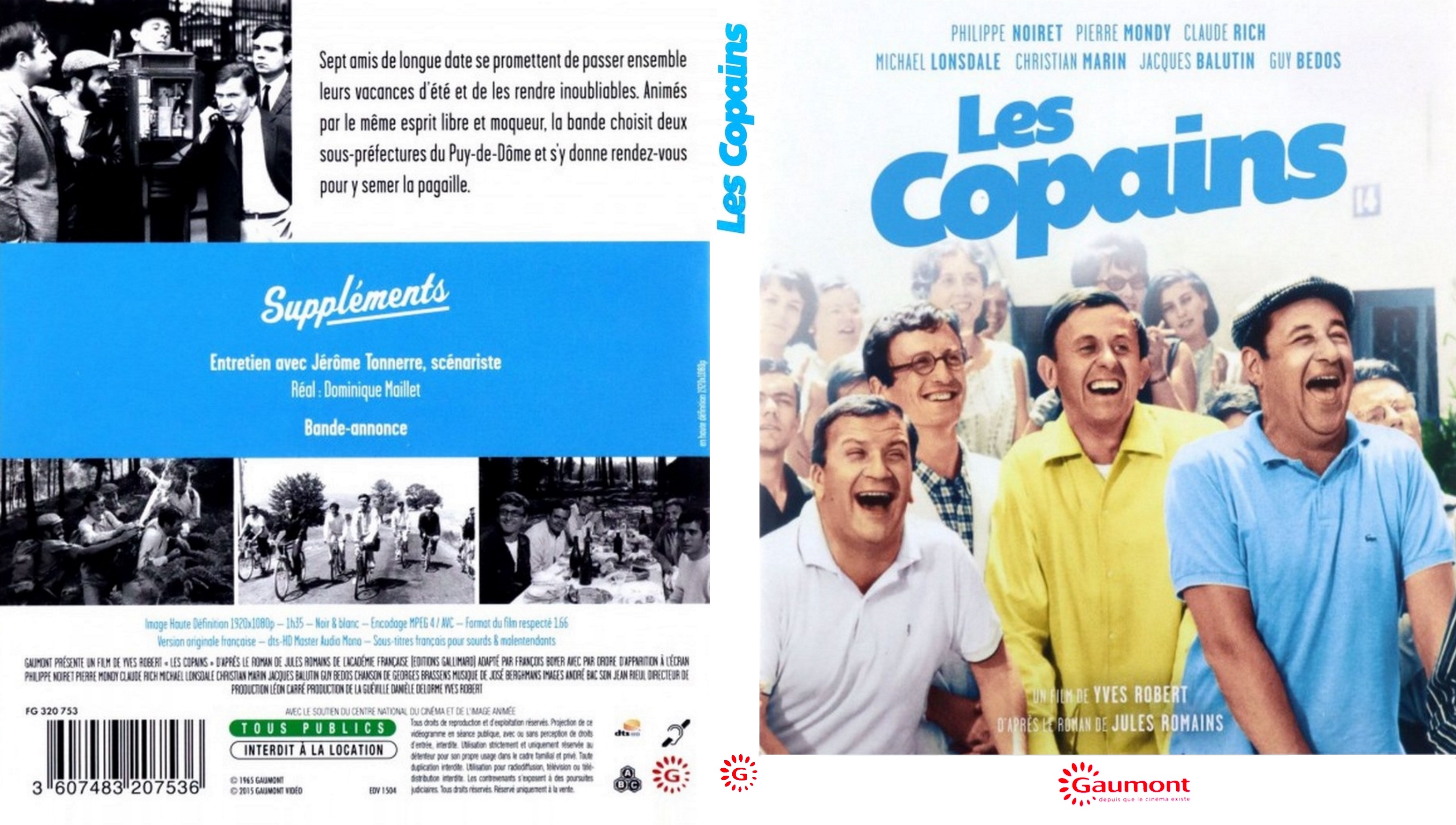 Jaquette DVD Les copains custom (BLU-RAY)