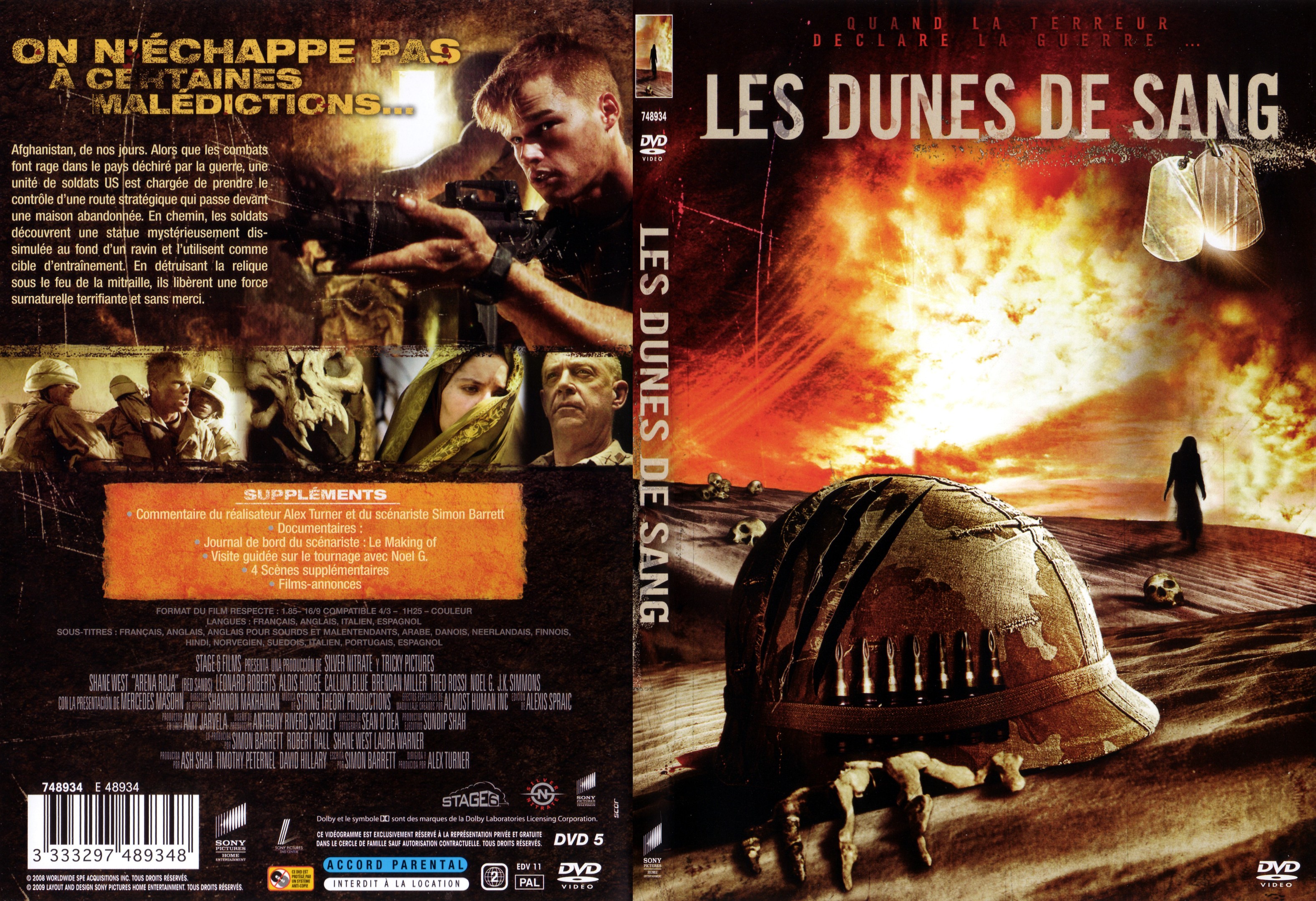 Jaquette DVD Les dunes de sang - SLIM