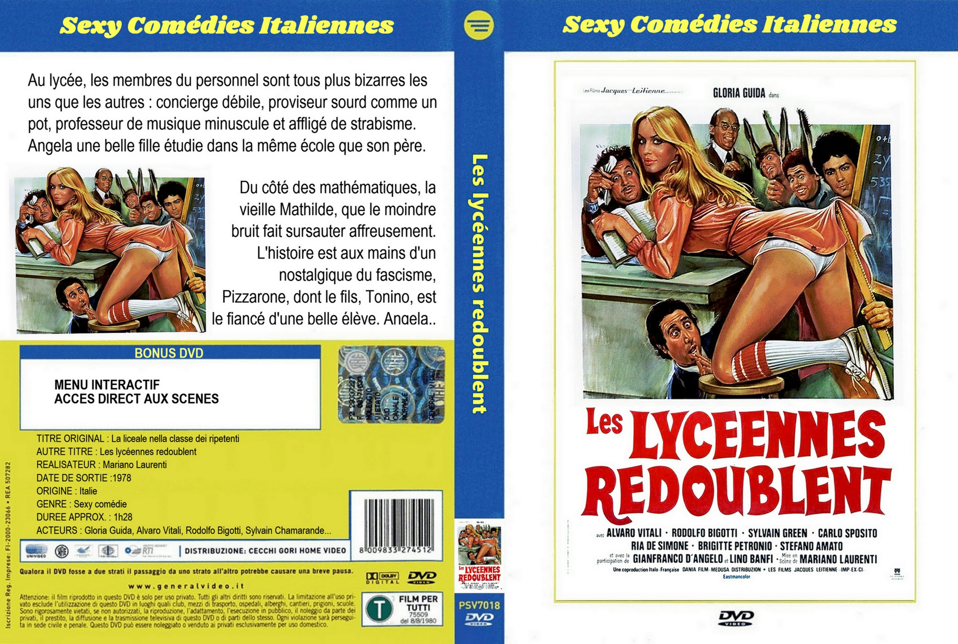 Jaquette DVD Les lycennes redoublent custom