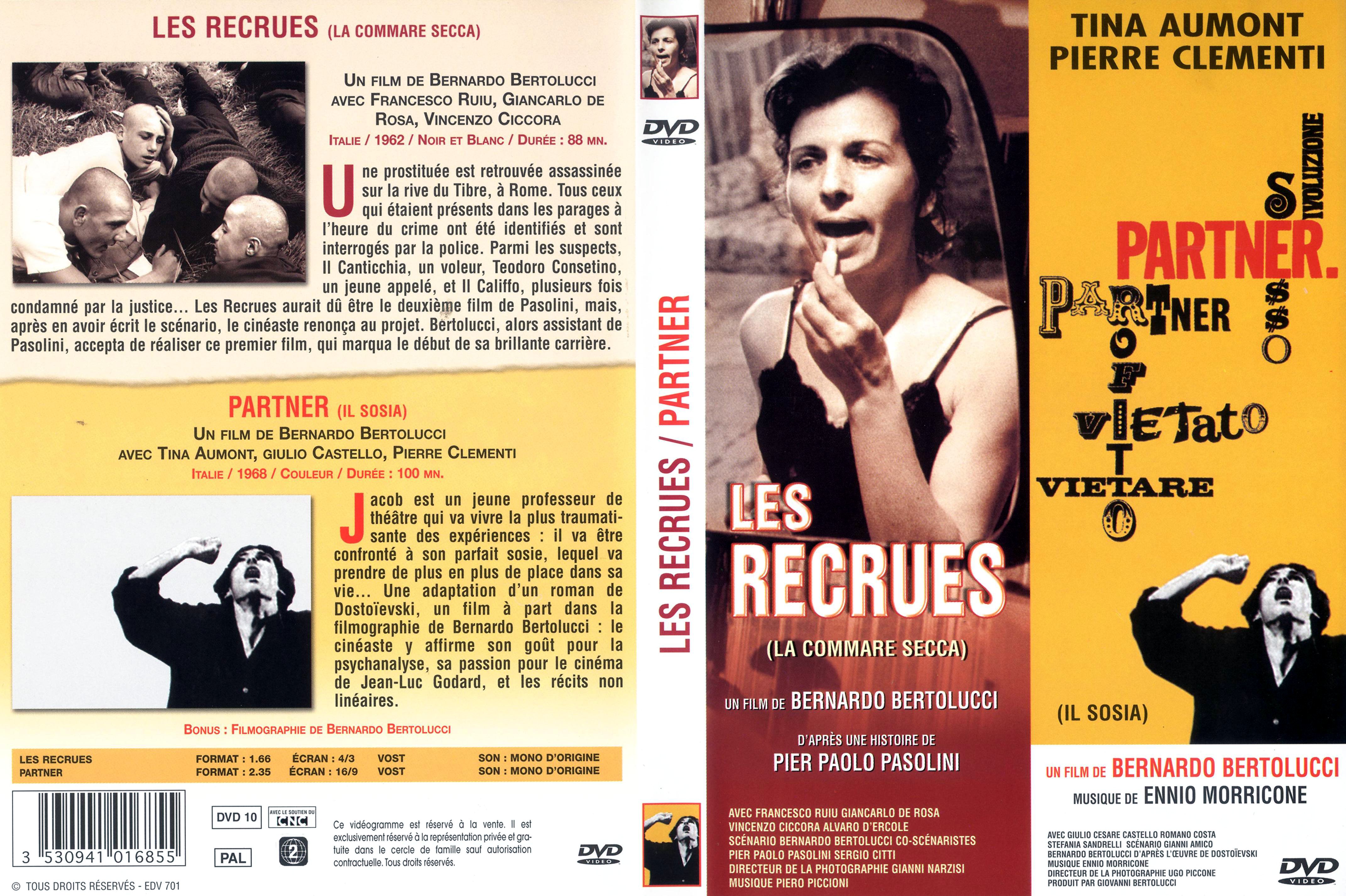 Jaquette DVD Les recrues + Partner