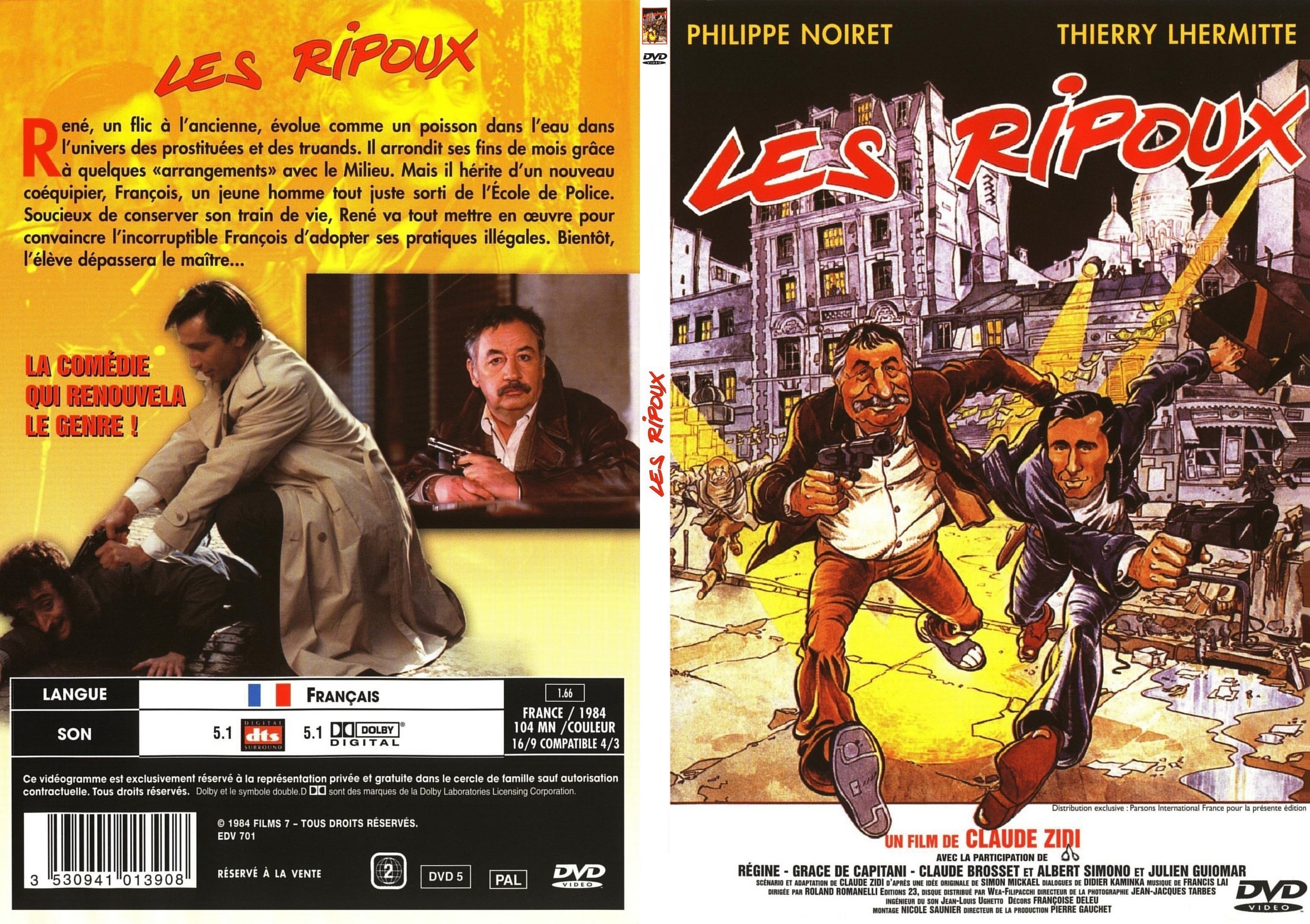 Jaquette DVD Les ripoux - SLIM