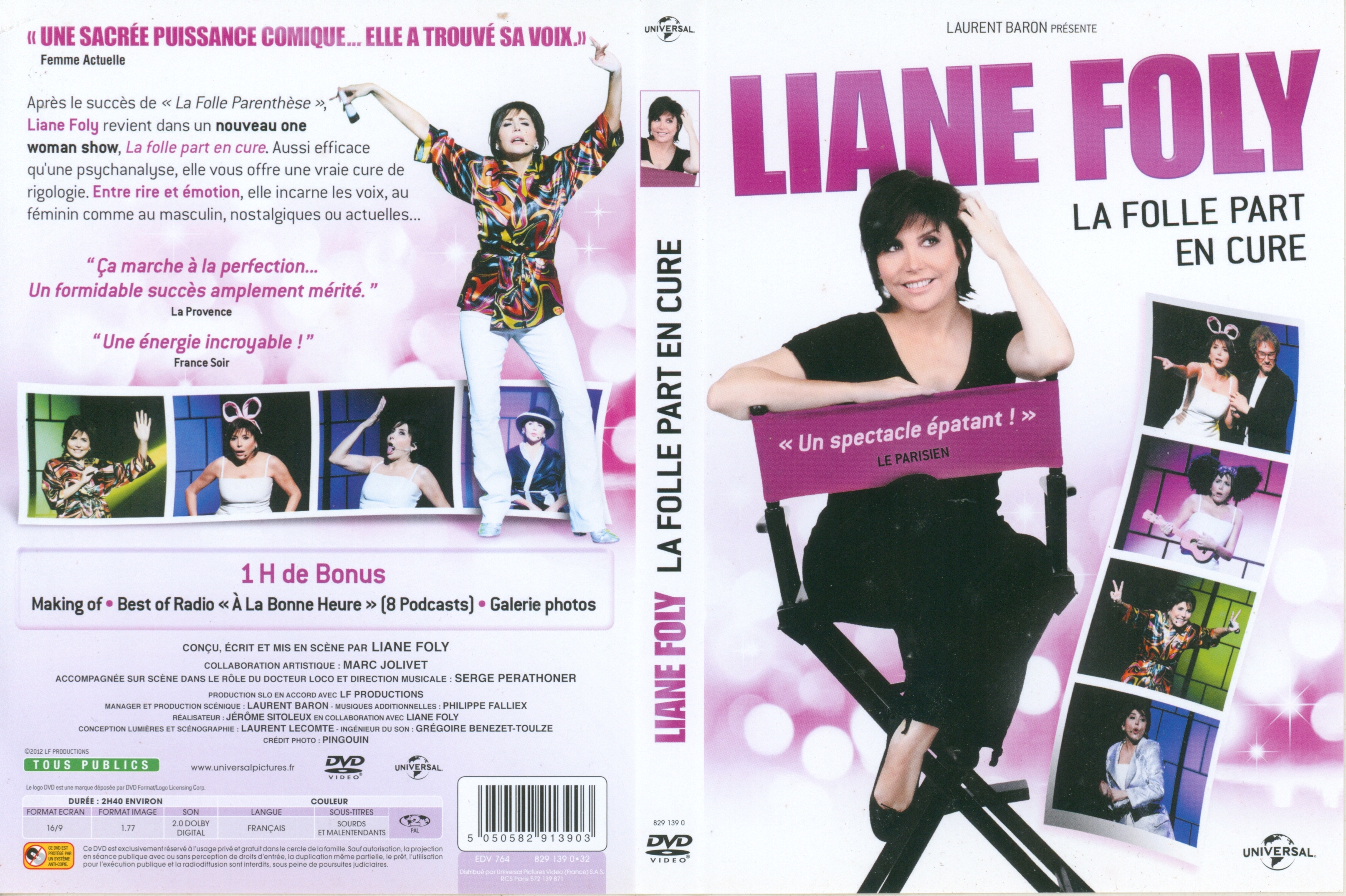 Jaquette DVD Liane Foly La folle part en cure