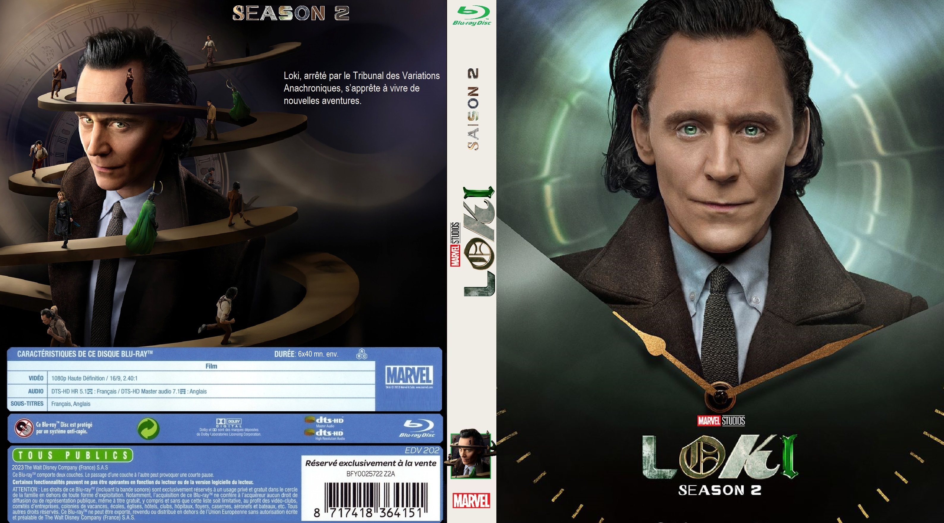 Jaquette DVD Loki Saison 2 custom custom (BLU-RAY)