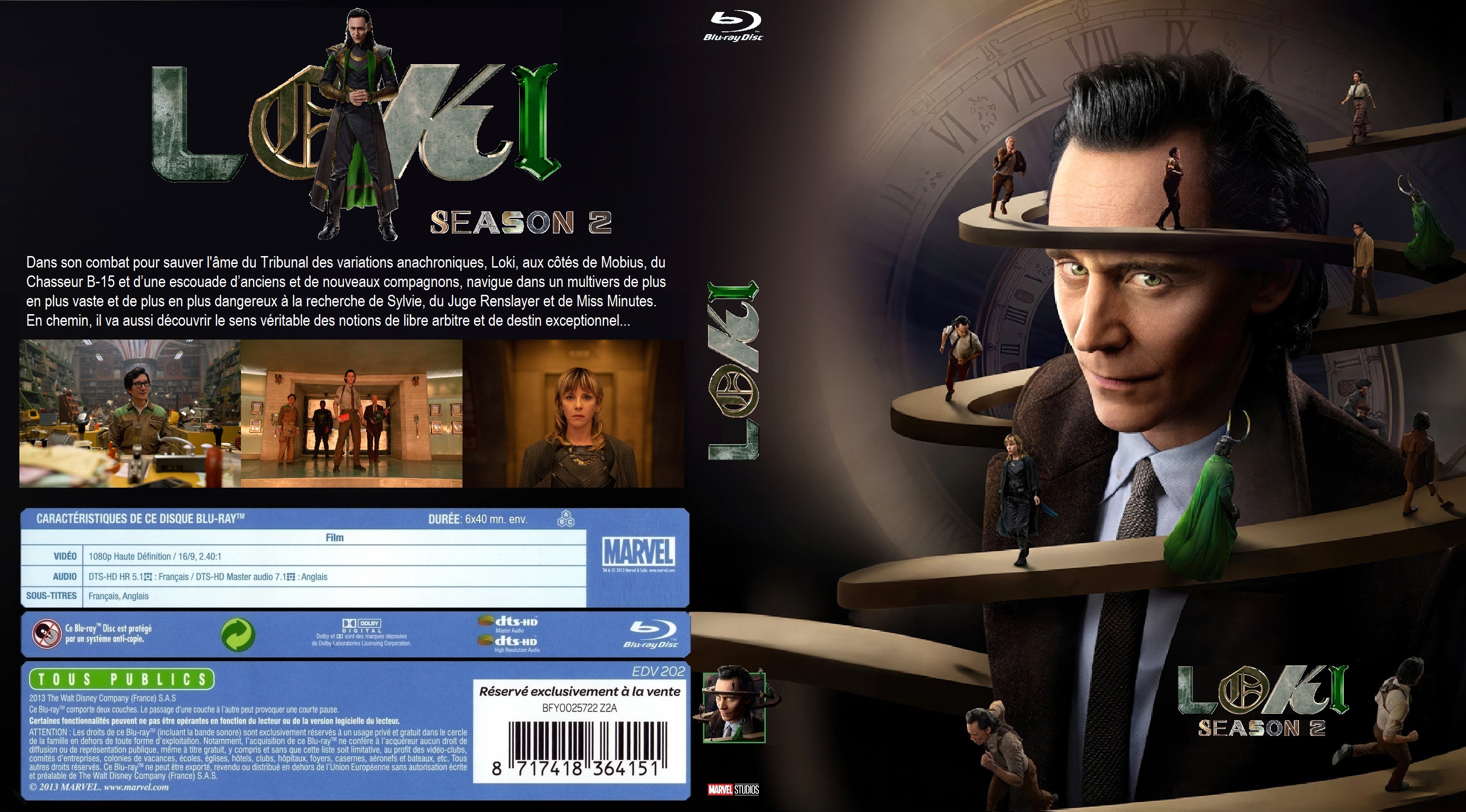 Jaquette DVD Loki Saison 2 custom custom (BLU-RAY) v3