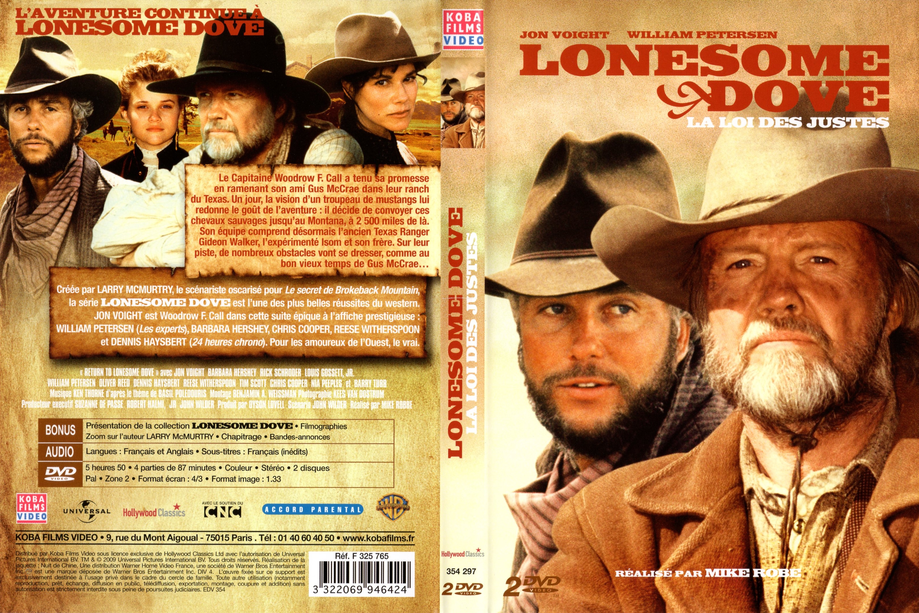 Jaquette DVD Lonesome dove la loi des justes