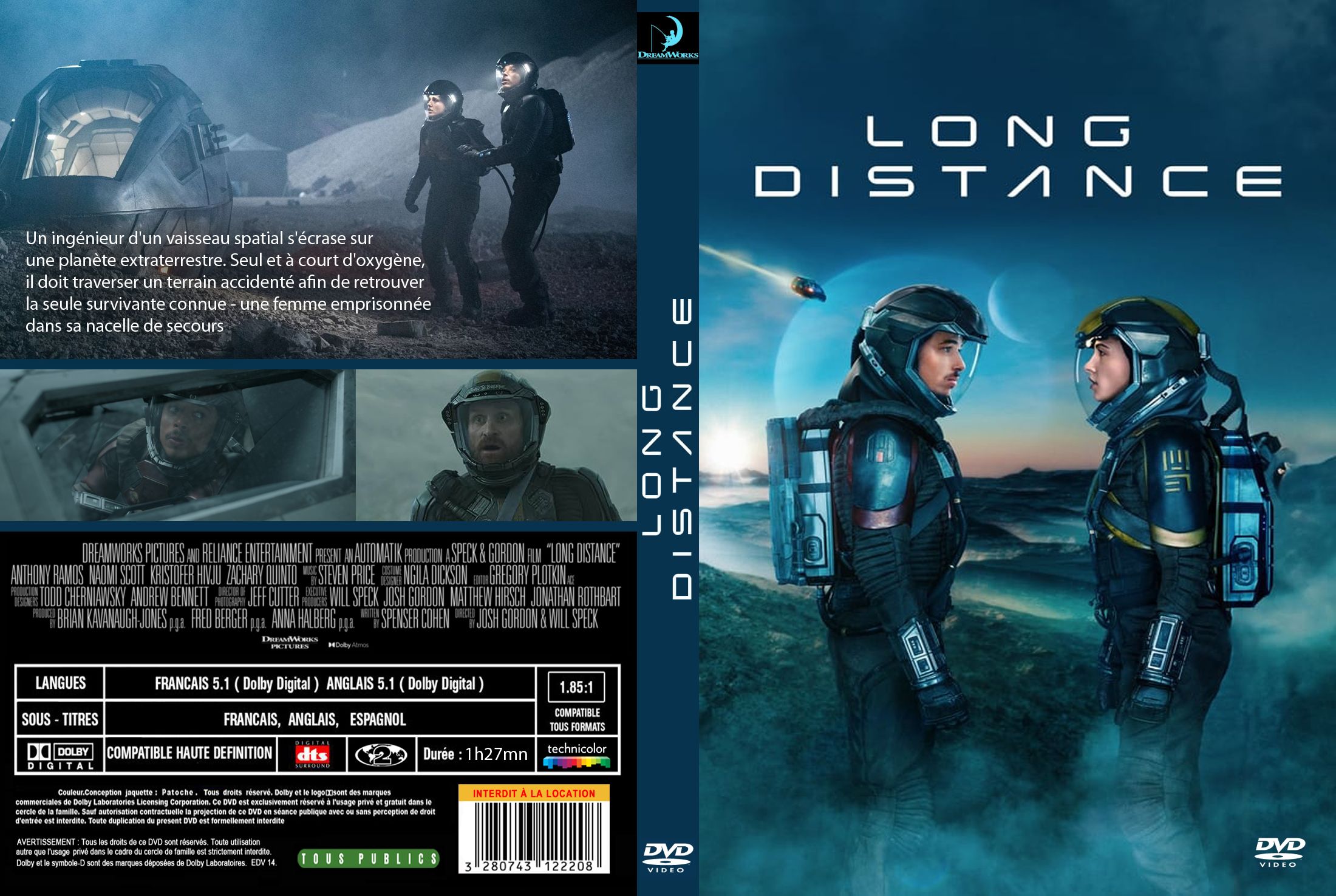 Jaquette DVD Long distance custom