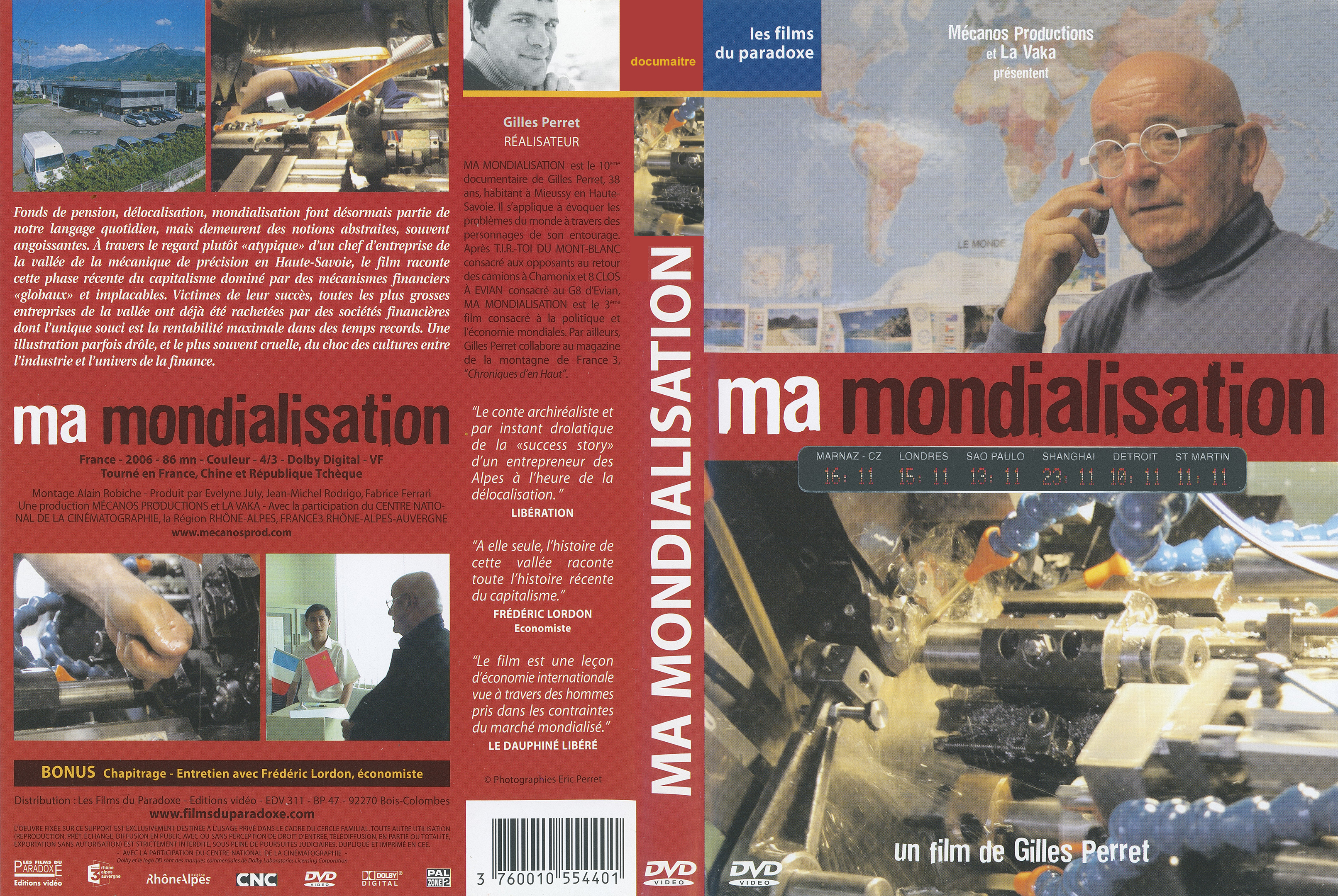 Jaquette DVD Ma mondialisation