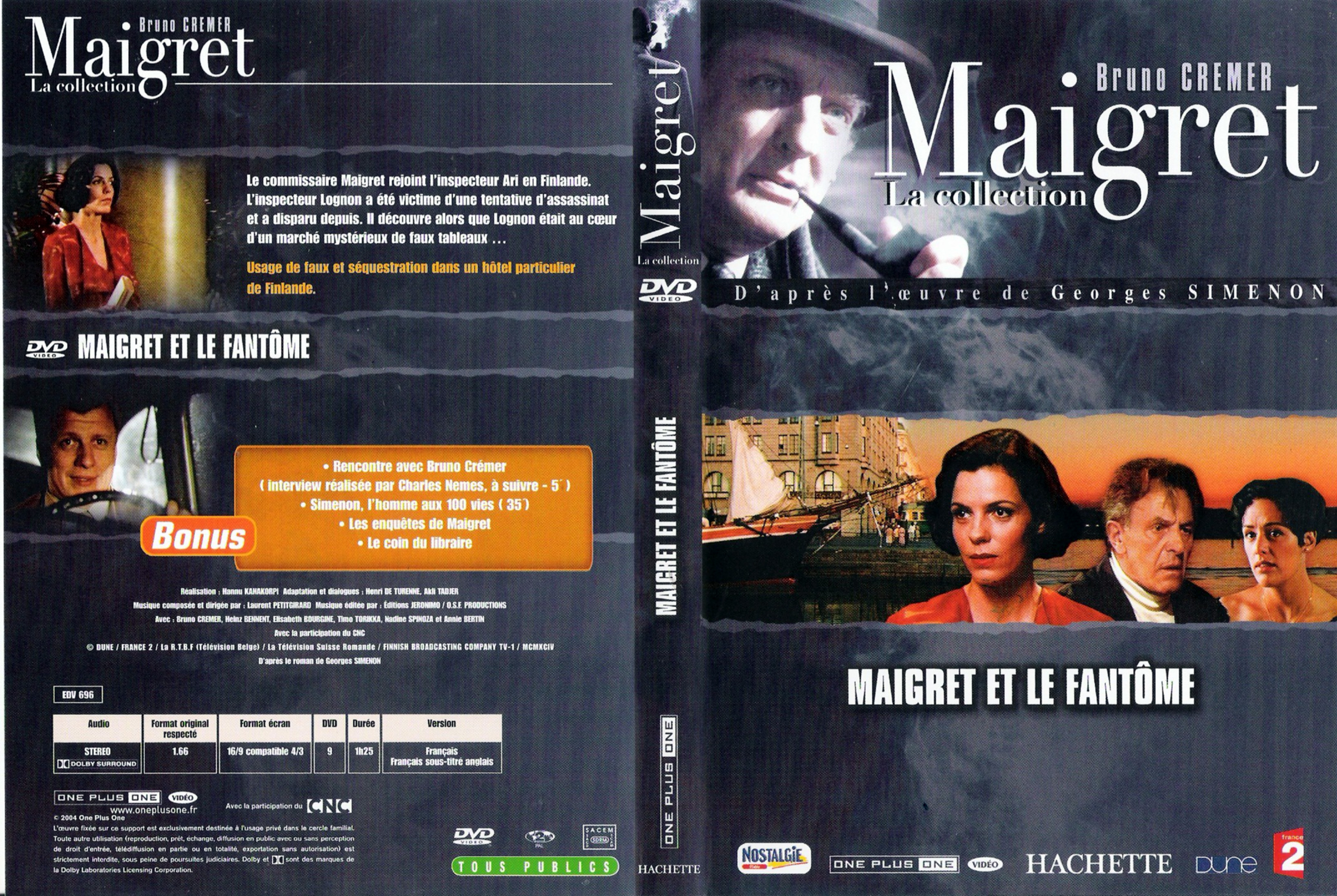 Jaquette DVD Maigret et le fantome (Bruno Cremer)