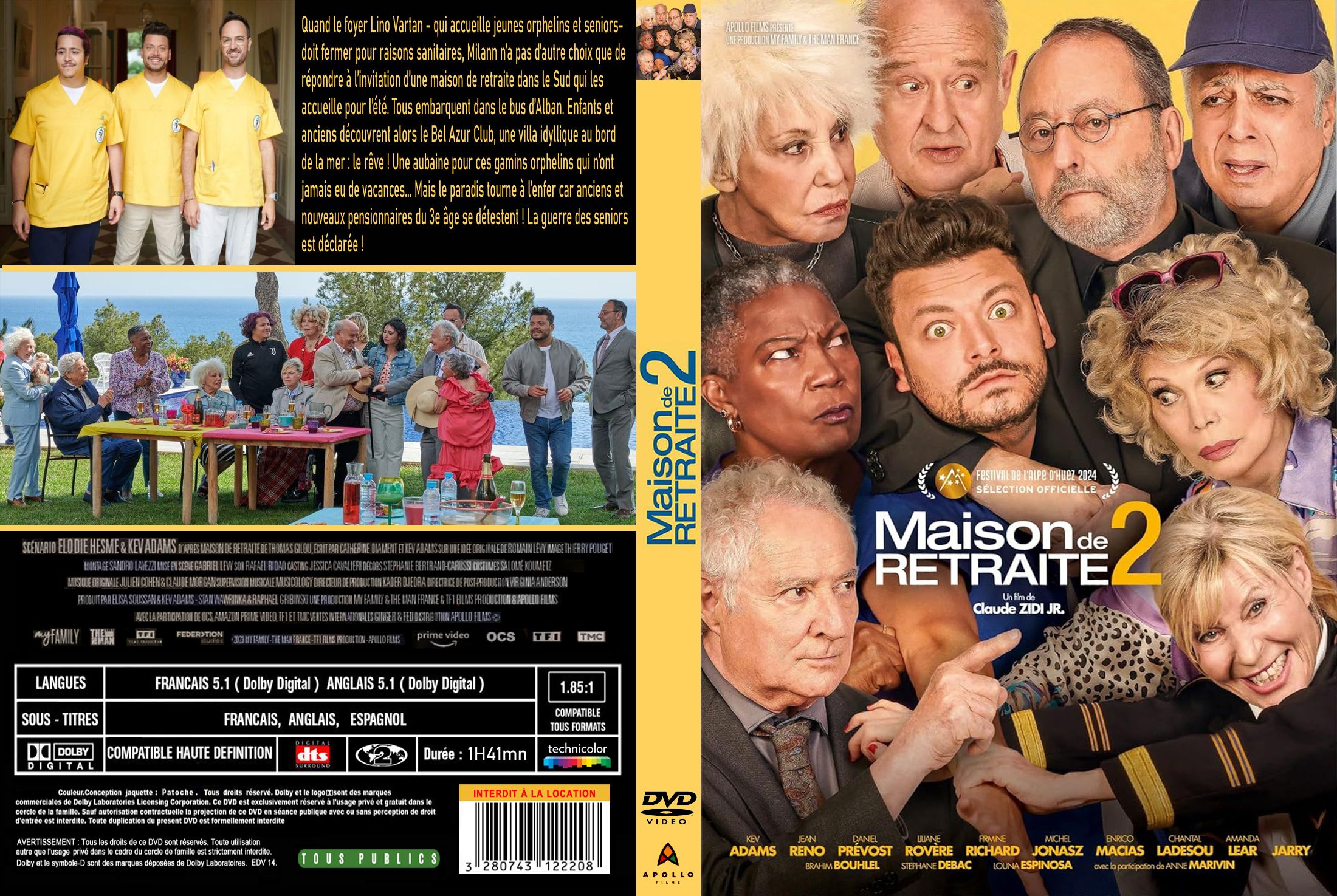 Jaquette DVD Maison de retraite 2 custom