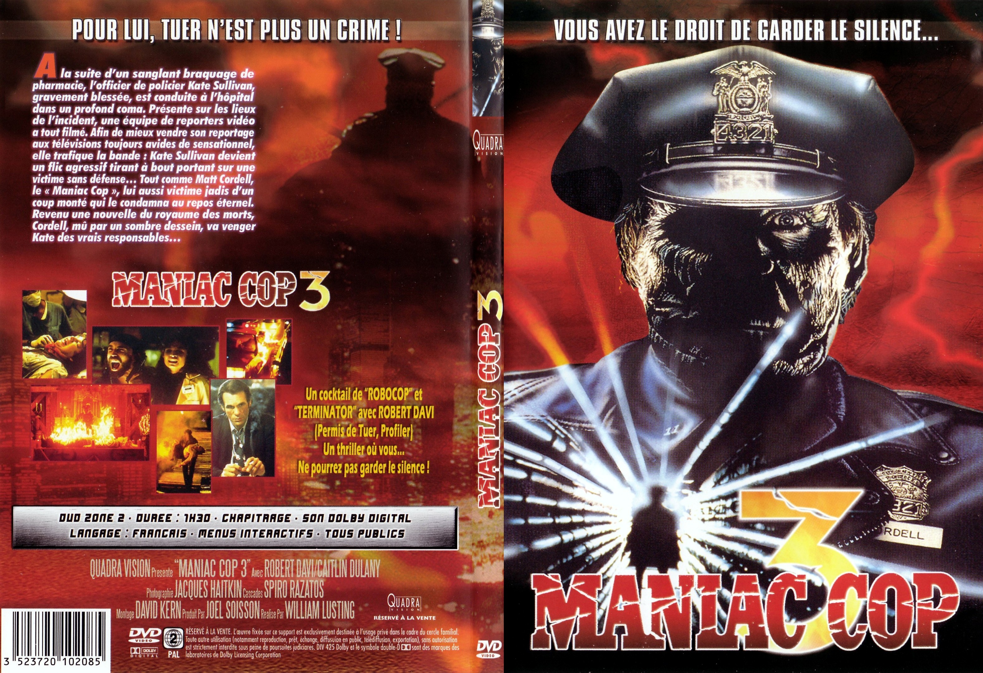 Jaquette DVD Maniac cop 3 - SLIM