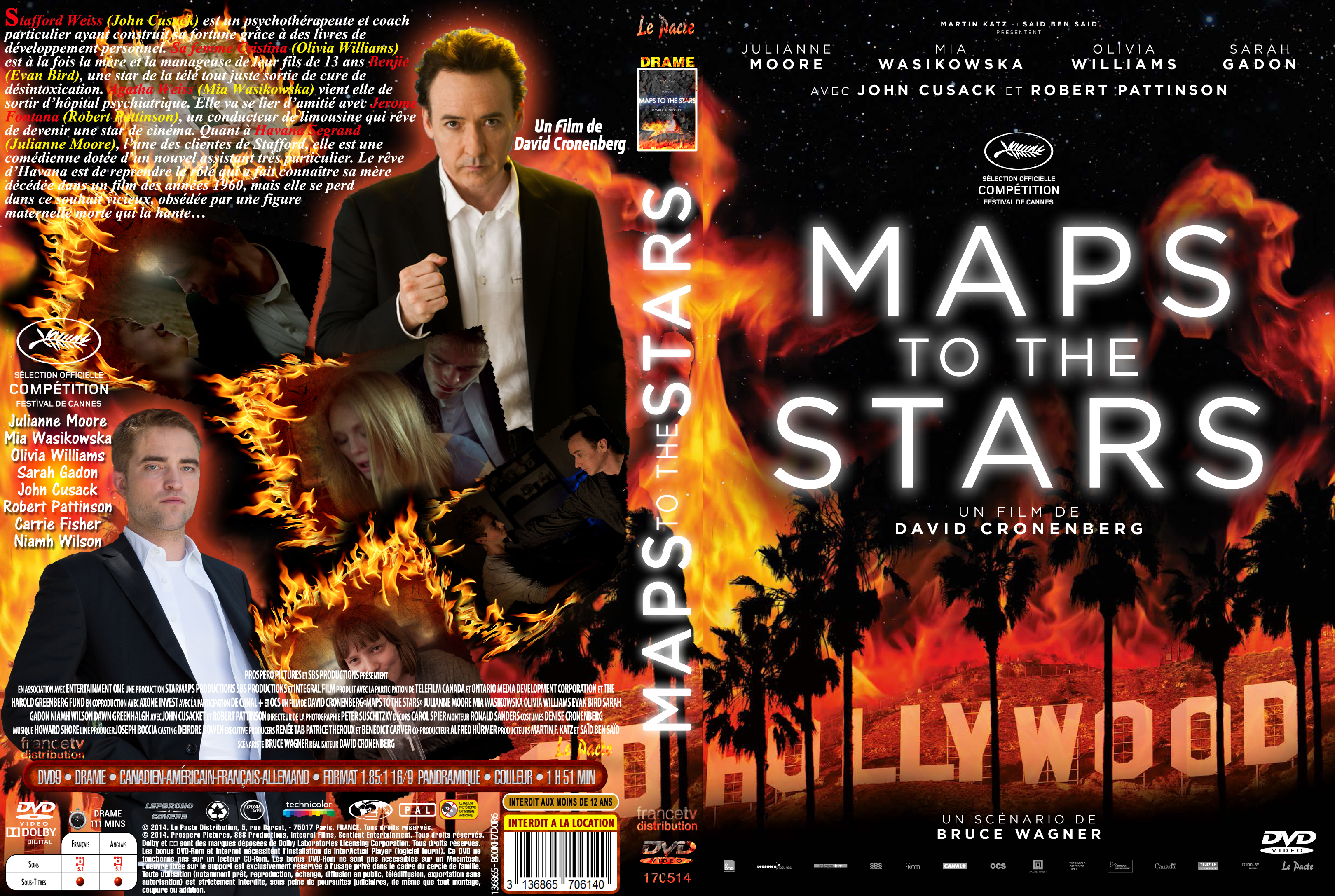 Jaquette DVD Maps To The Stars custom
