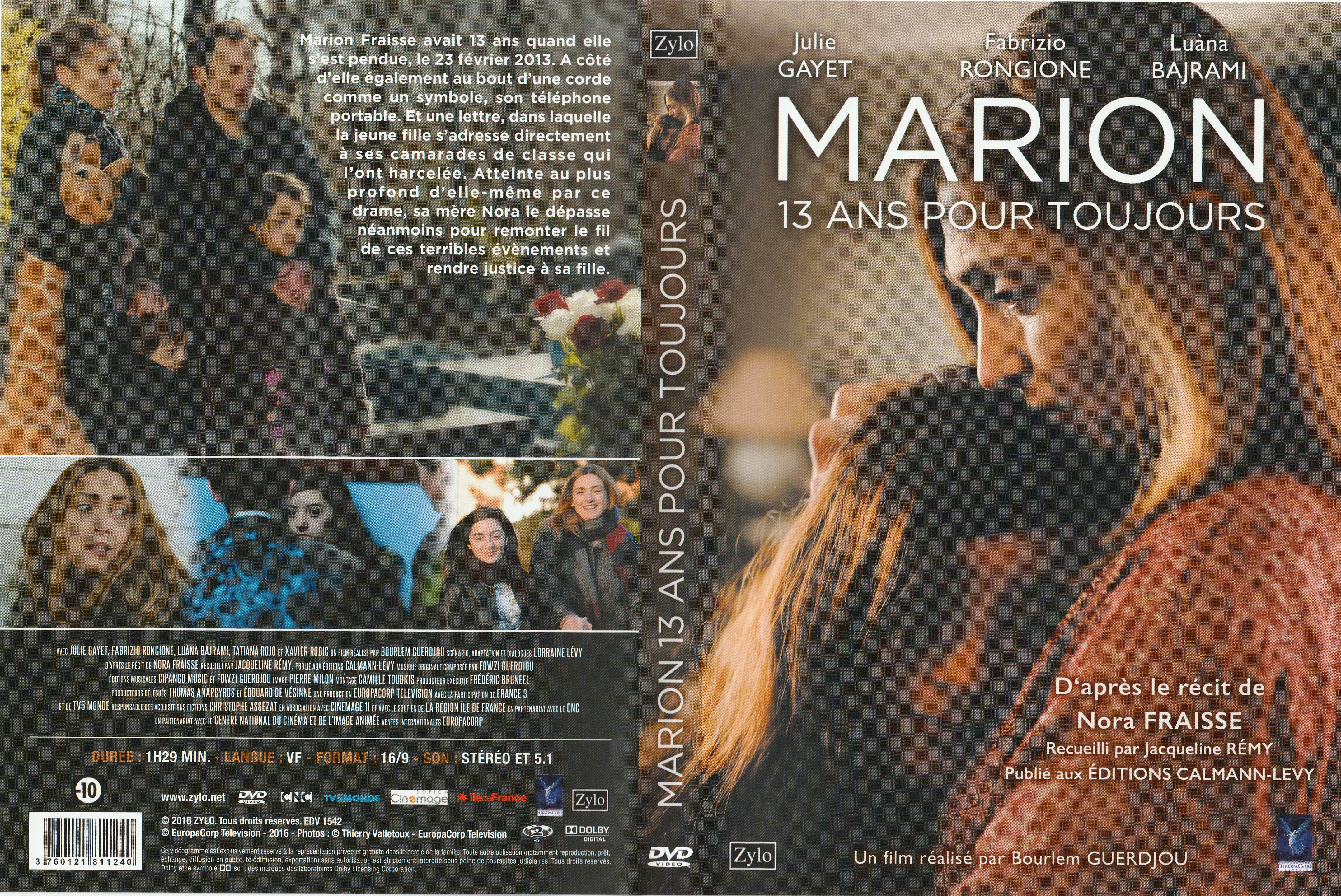 Jaquette DVD Marion 13 ans pour toujours