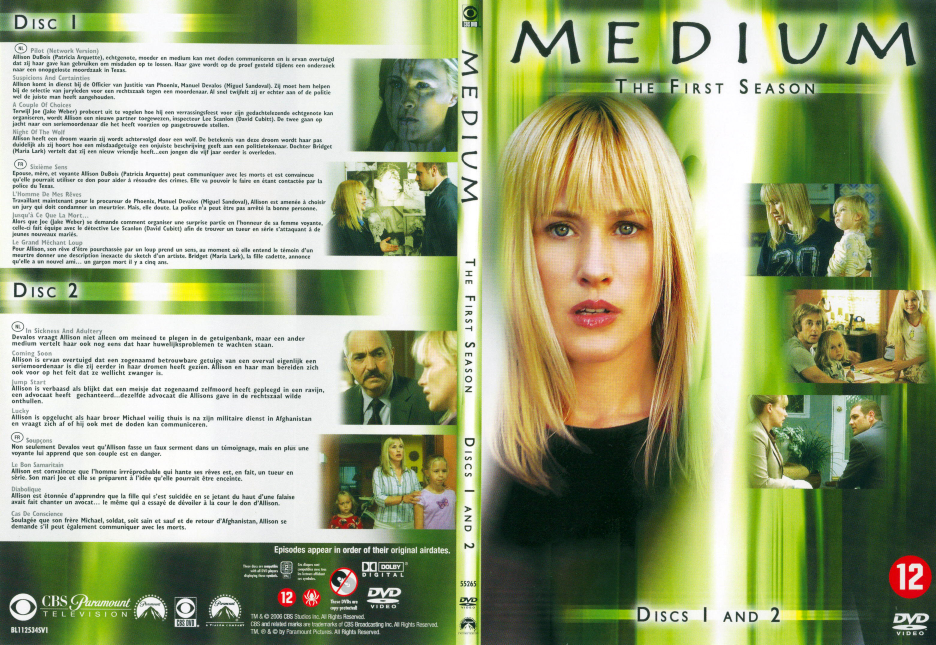 Jaquette DVD Medium Saison 1 DVD 1