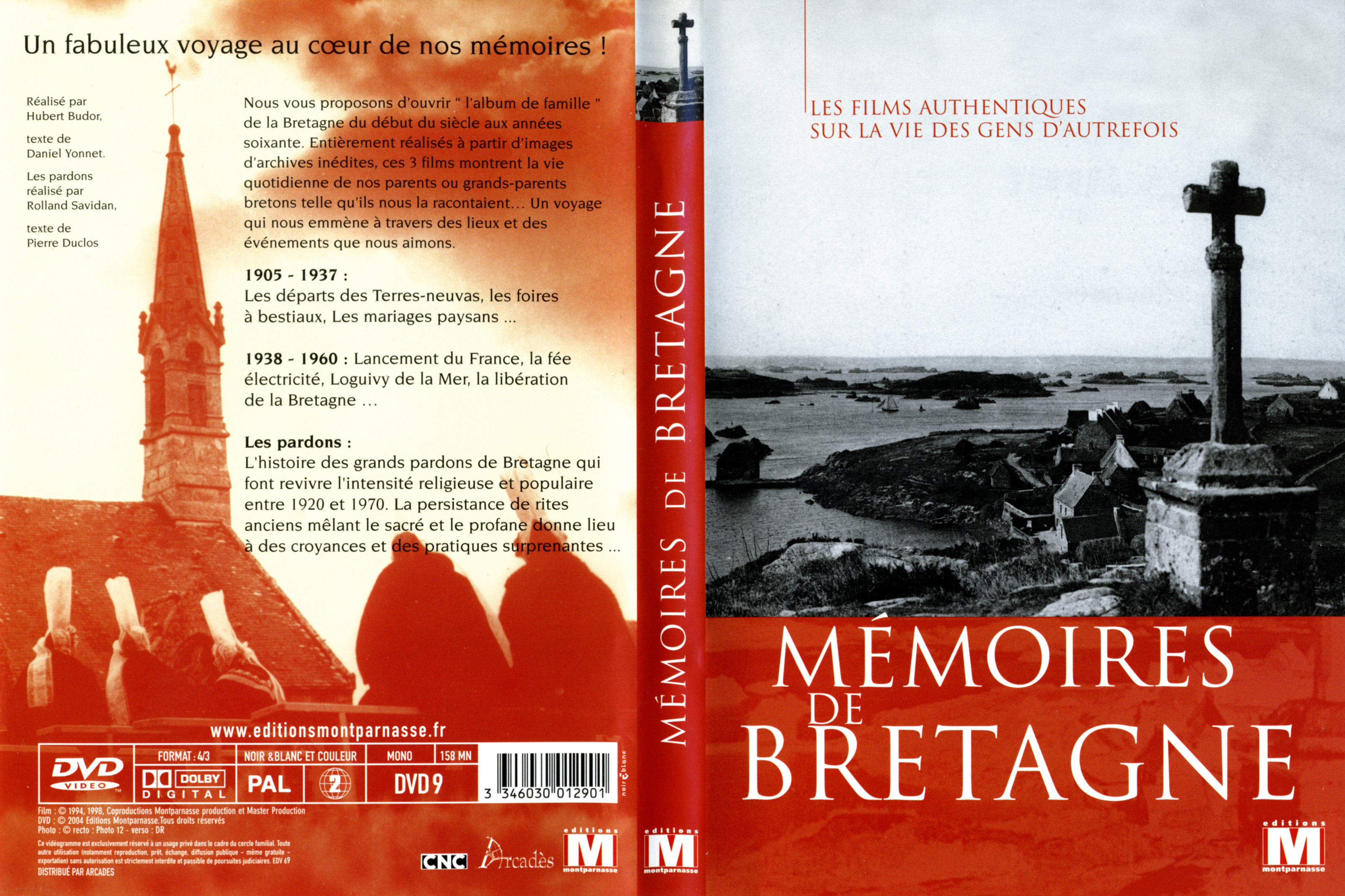 Jaquette DVD Mmoires de Bretagne