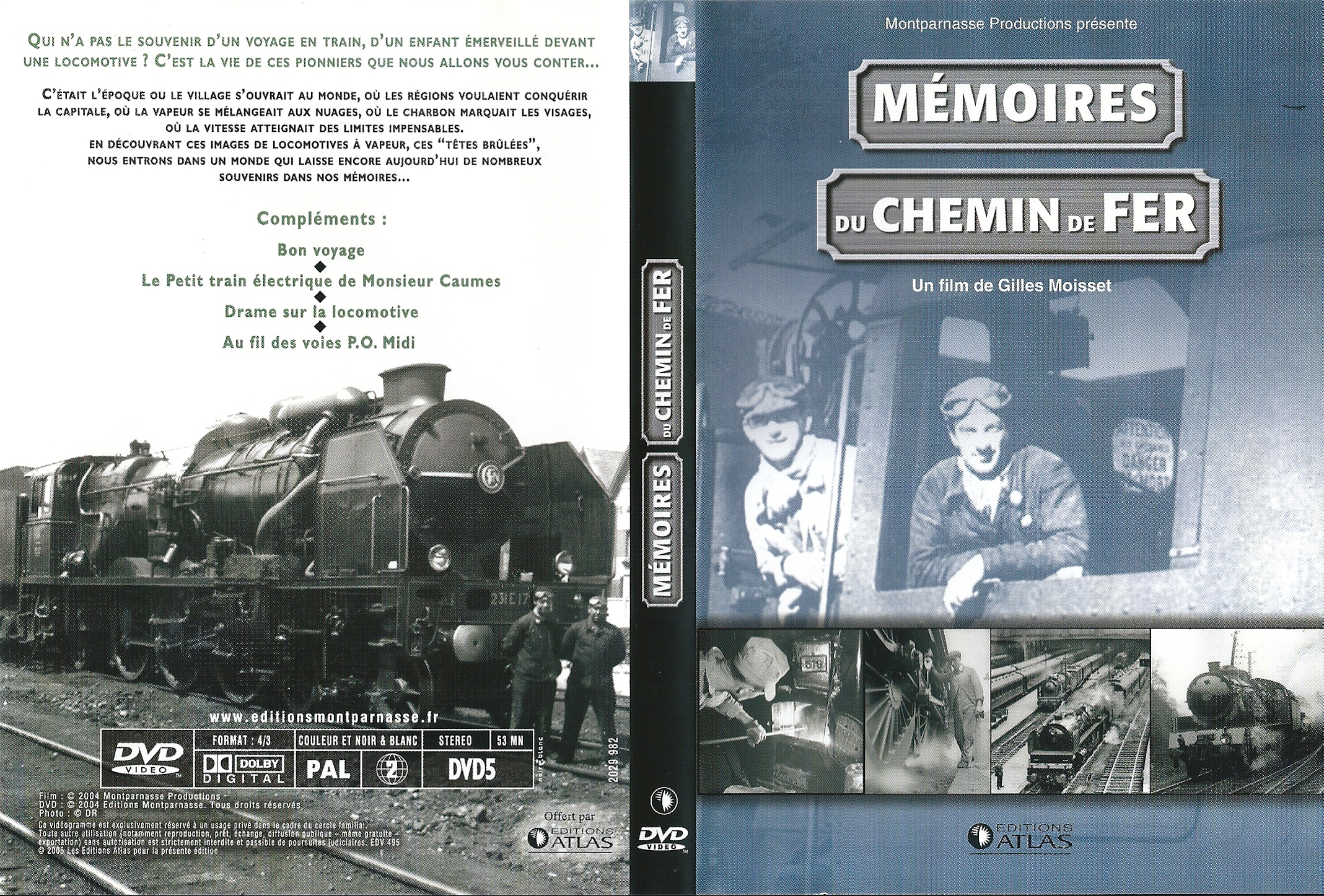 Jaquette DVD Mmoires du chemin de fer