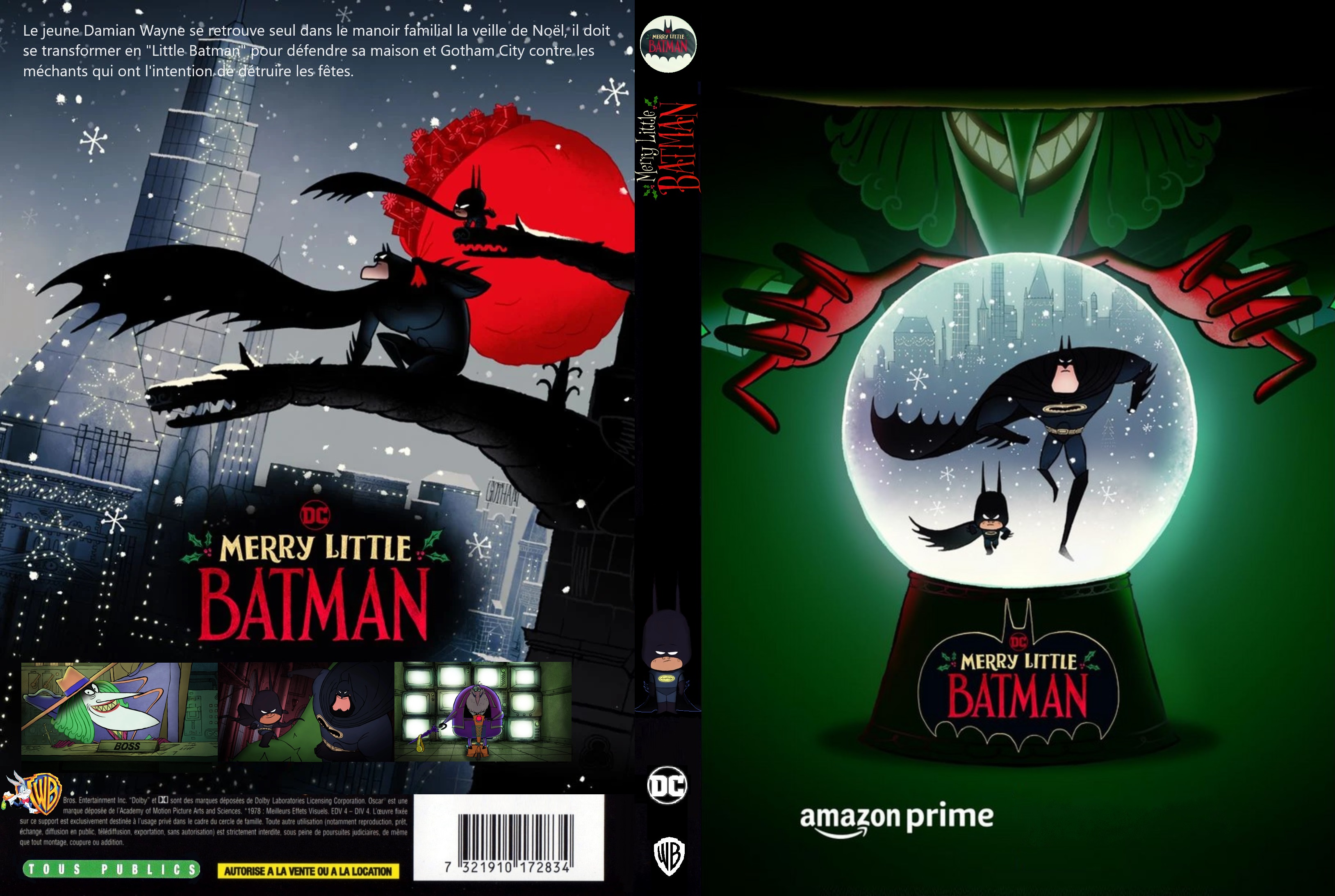 Jaquette DVD Merry Little Batman custom