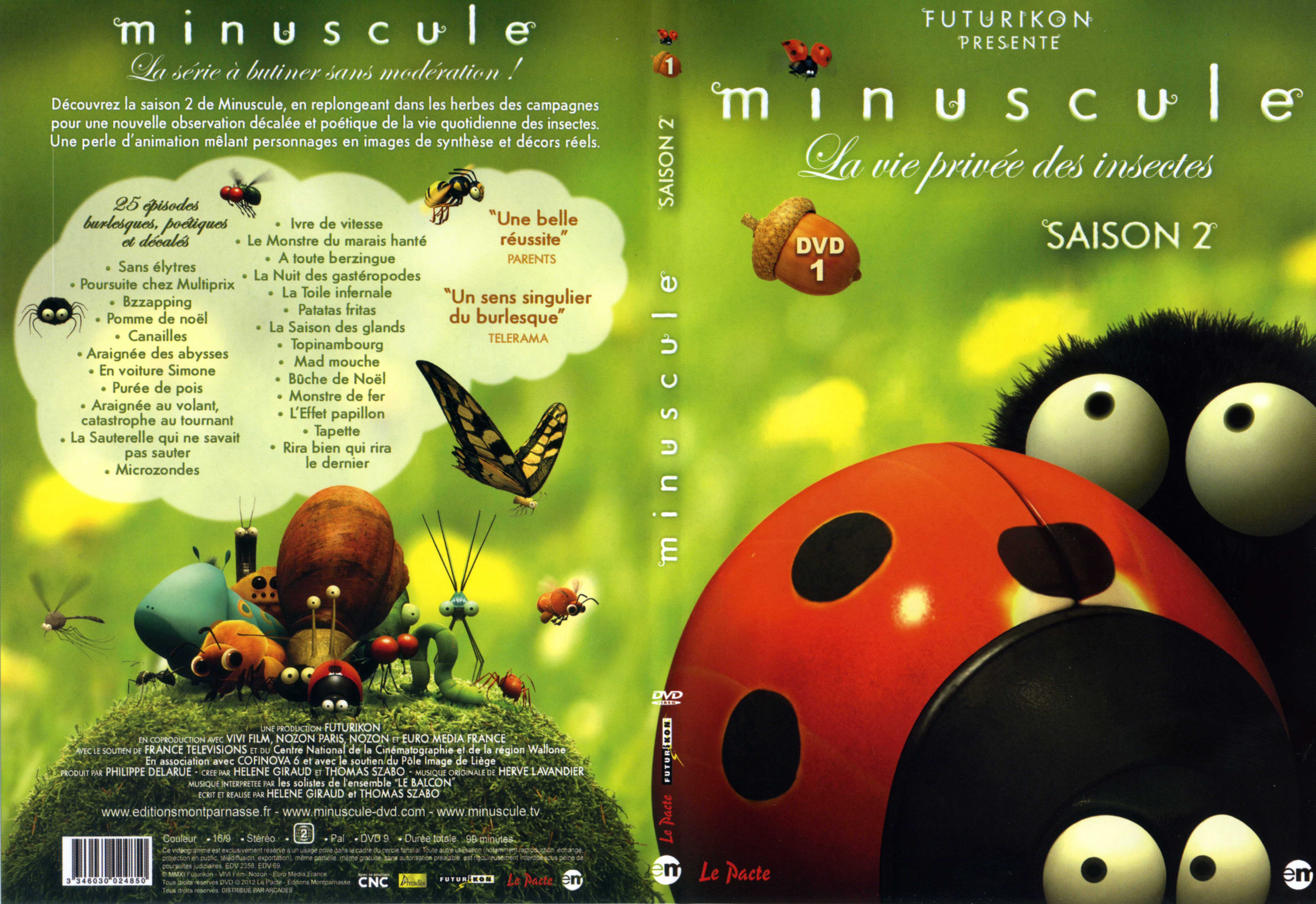 Jaquette DVD Minuscule Saison2 DVD 1