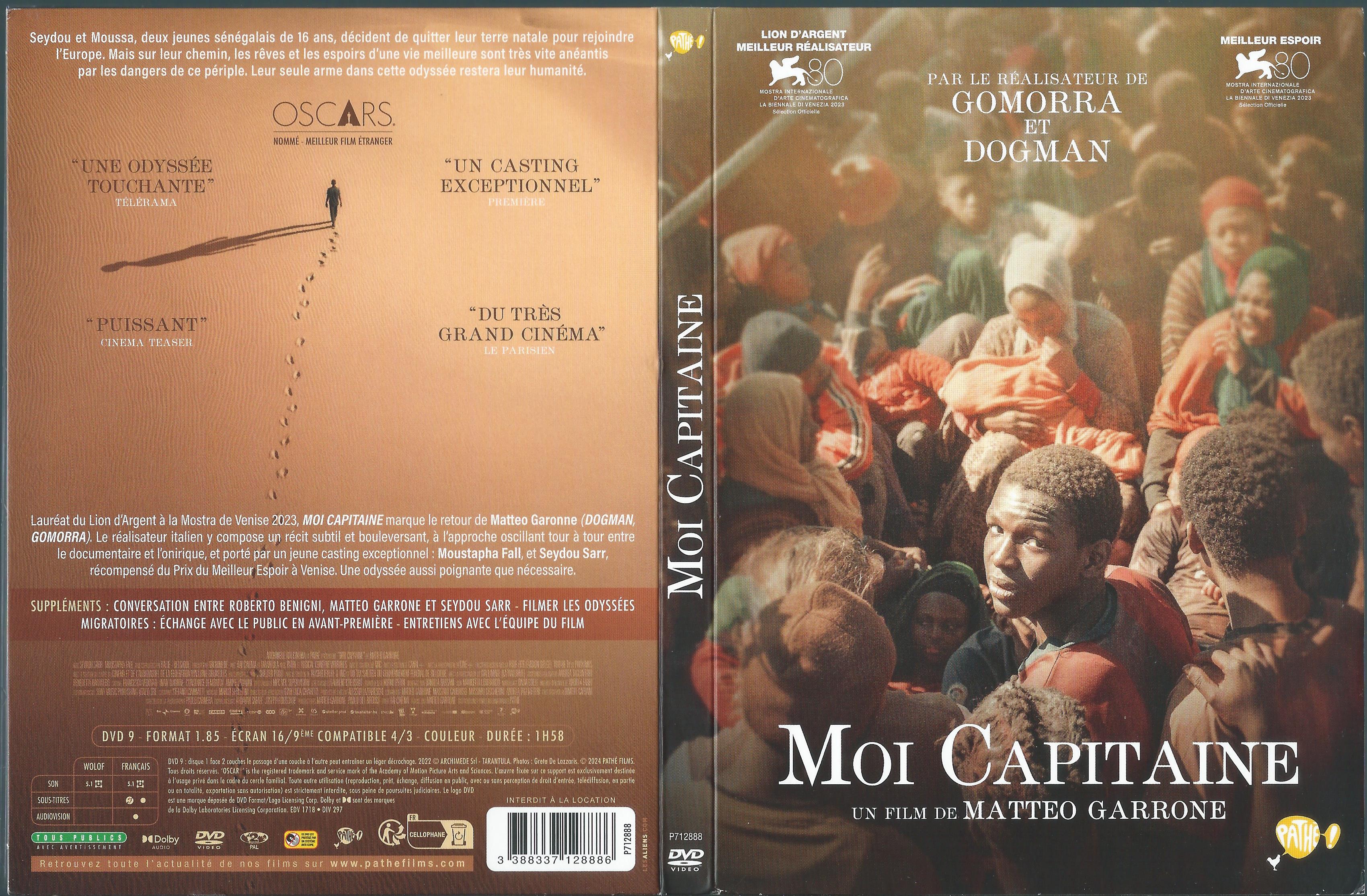 Jaquette DVD Moi Capitaine