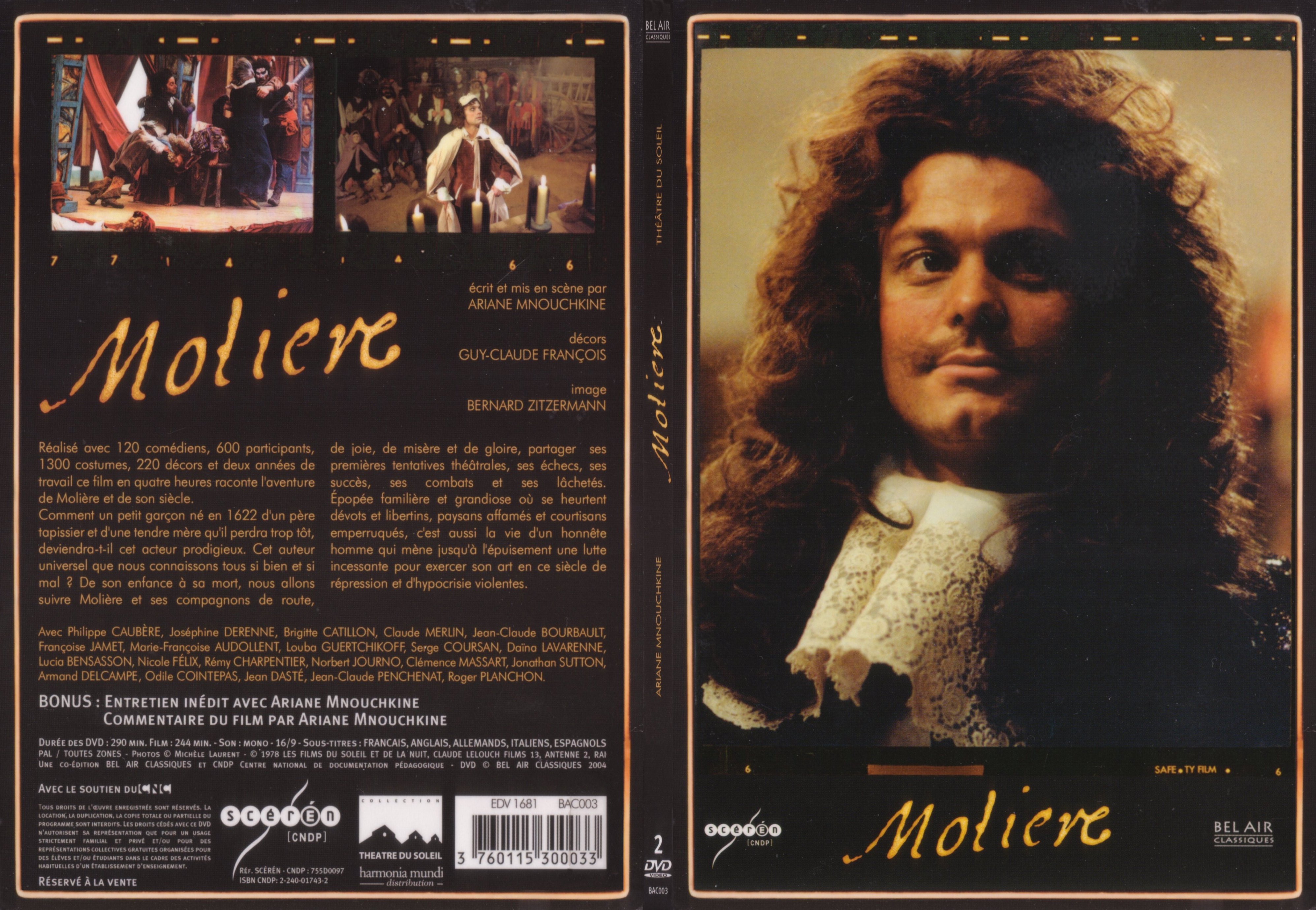 Jaquette DVD Moliere (Theatre 2004) - SLIM