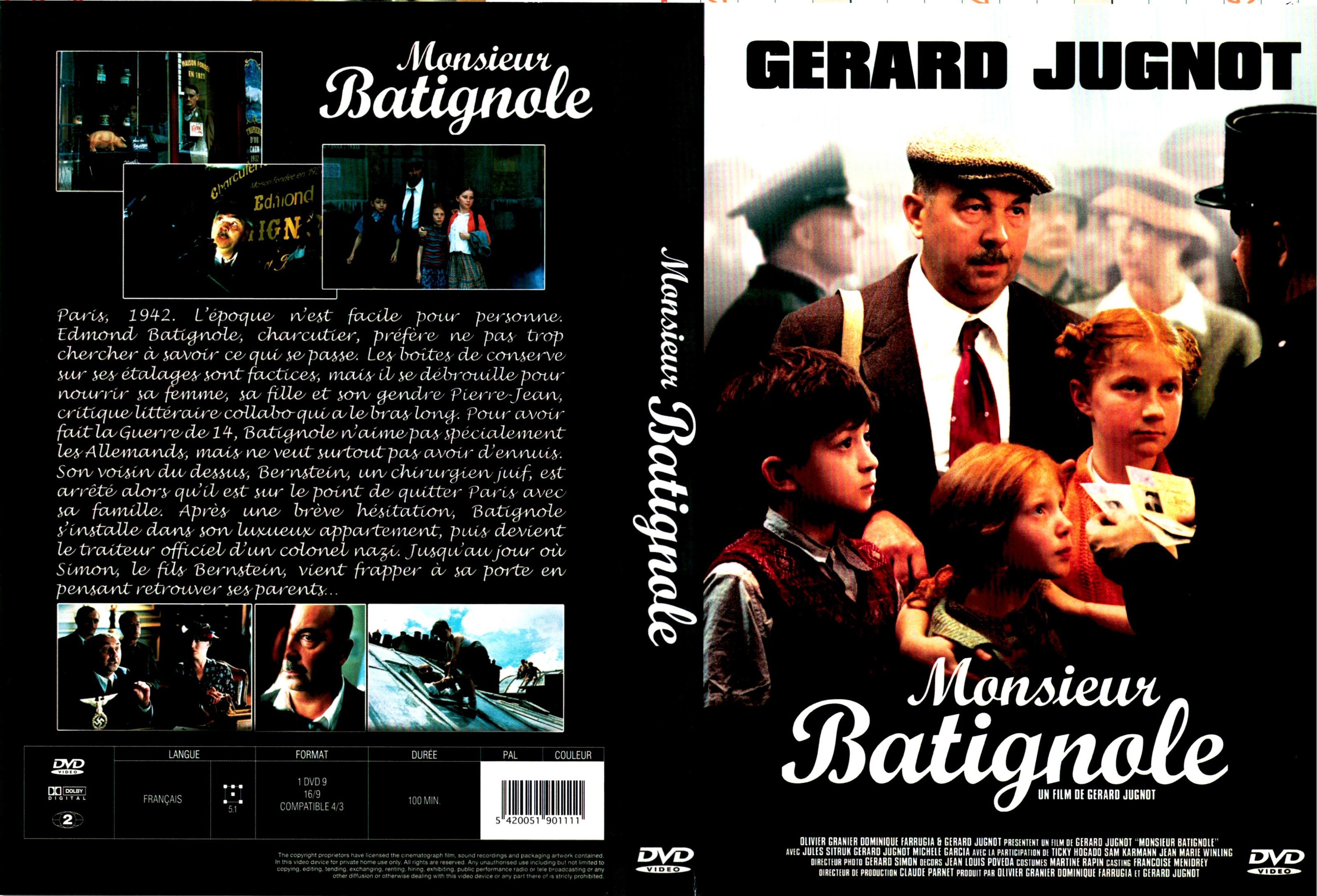 Jaquette DVD Monsieur Batignole v3