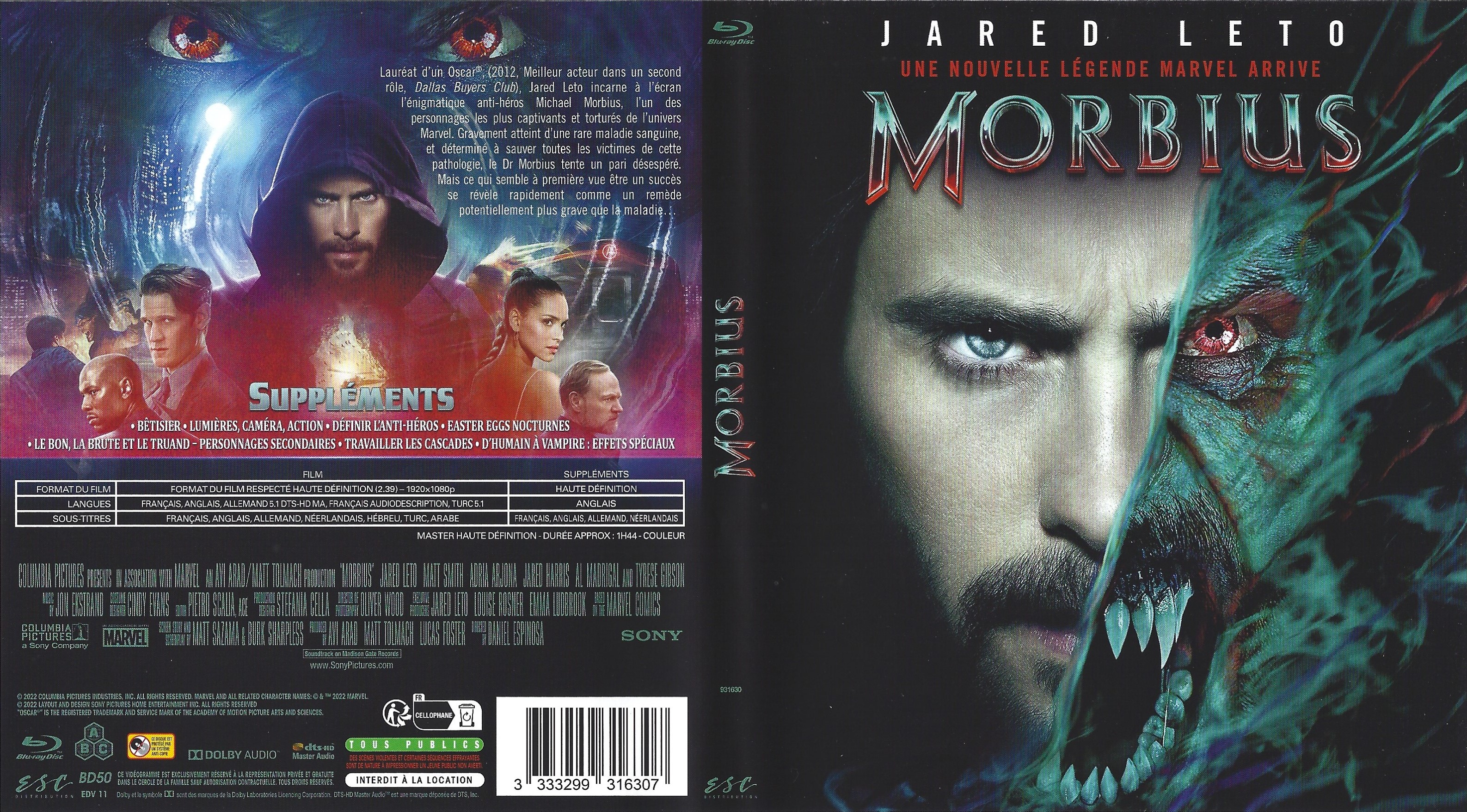 Jaquette DVD Morbius (BLU-RAY)