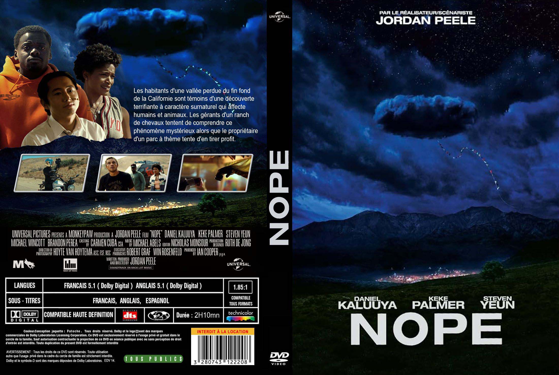 Jaquette DVD NOPE custom