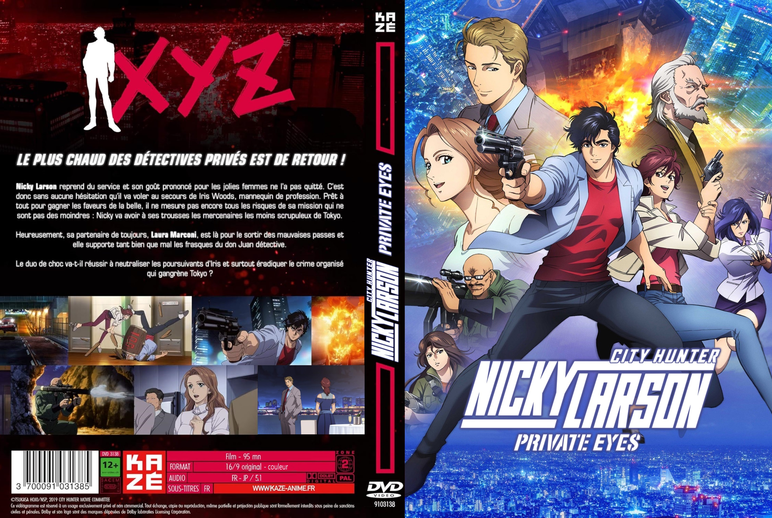 Jaquette DVD Nicky Larson Private Eyes custom